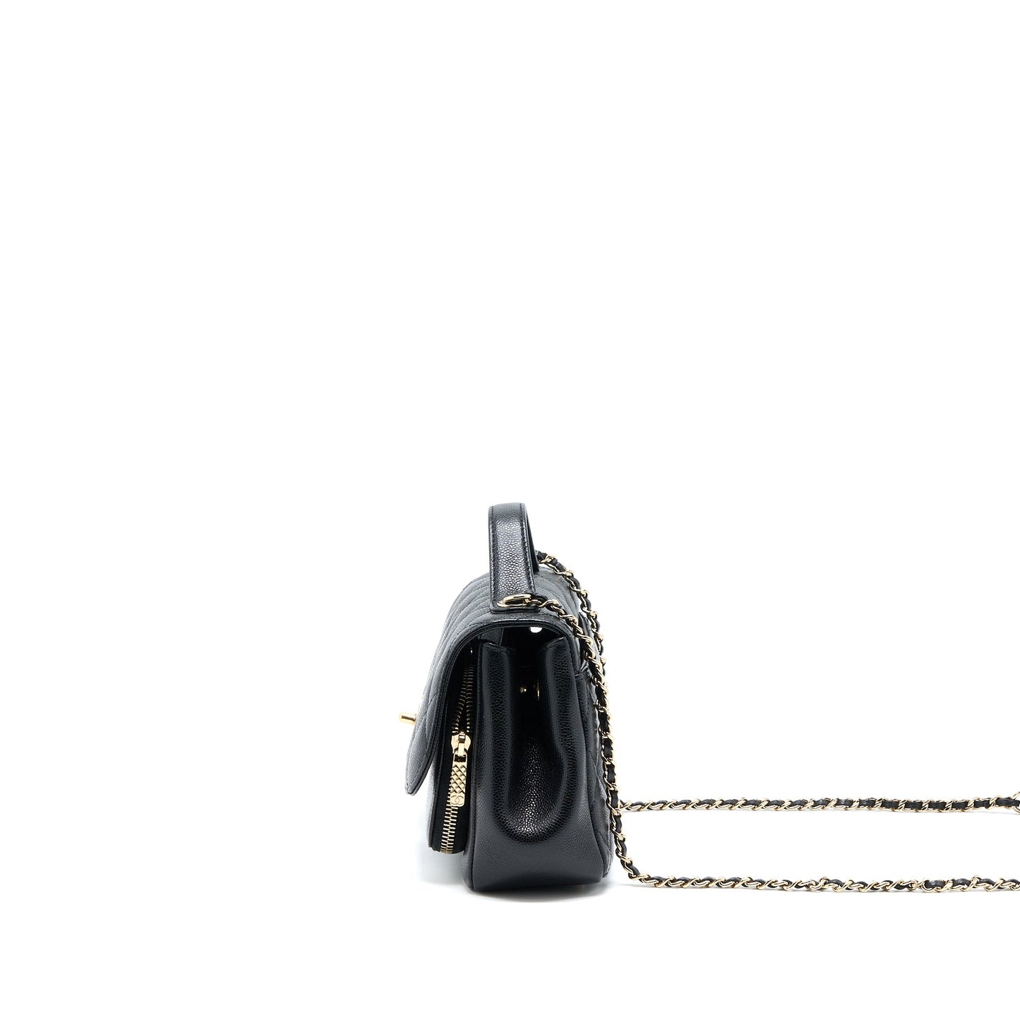 Chanel Small Business Affinity Caviar Black LGHW (Microchip)