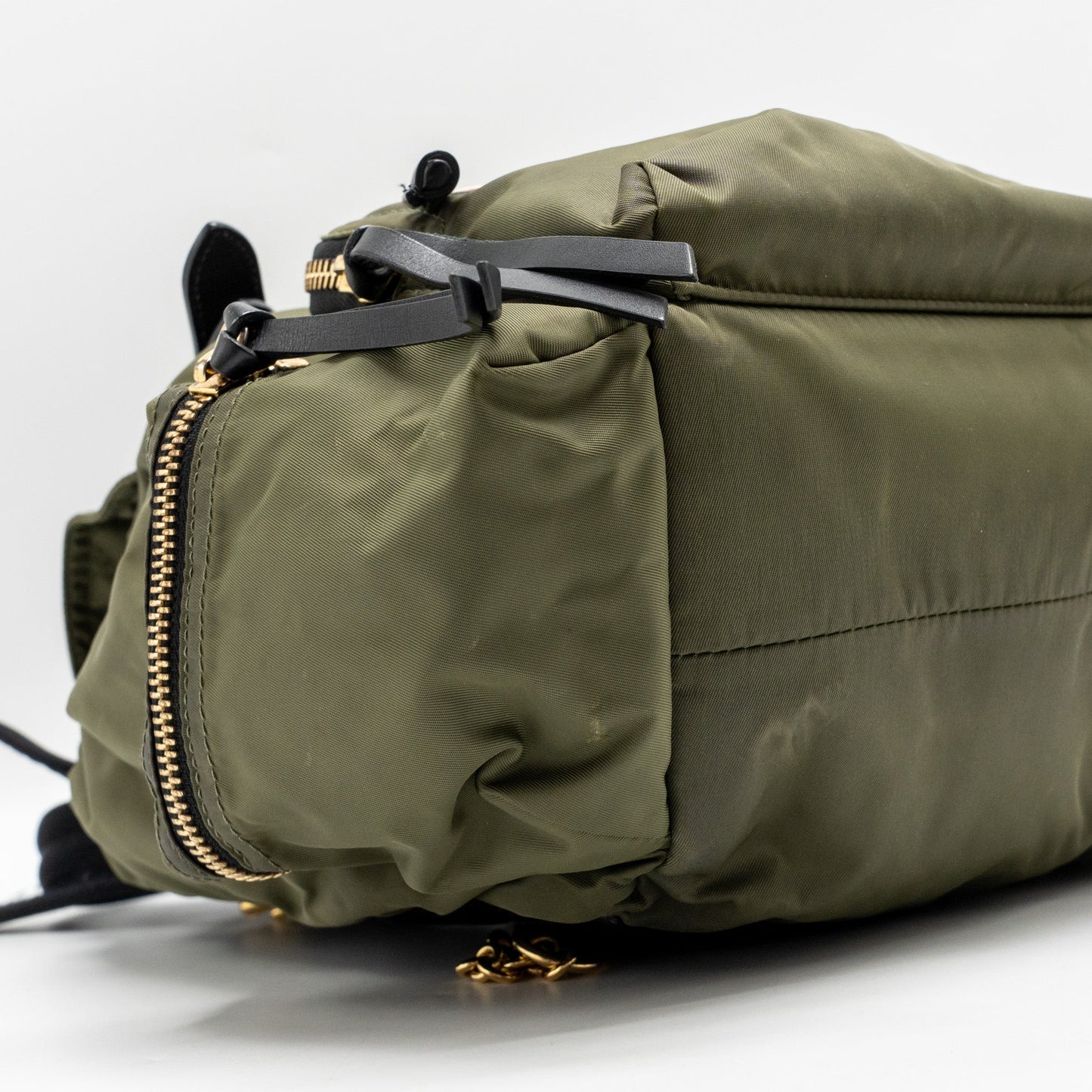 Burberry Patches Rucksack Medium Backpack Nylon Dark Green GHW
