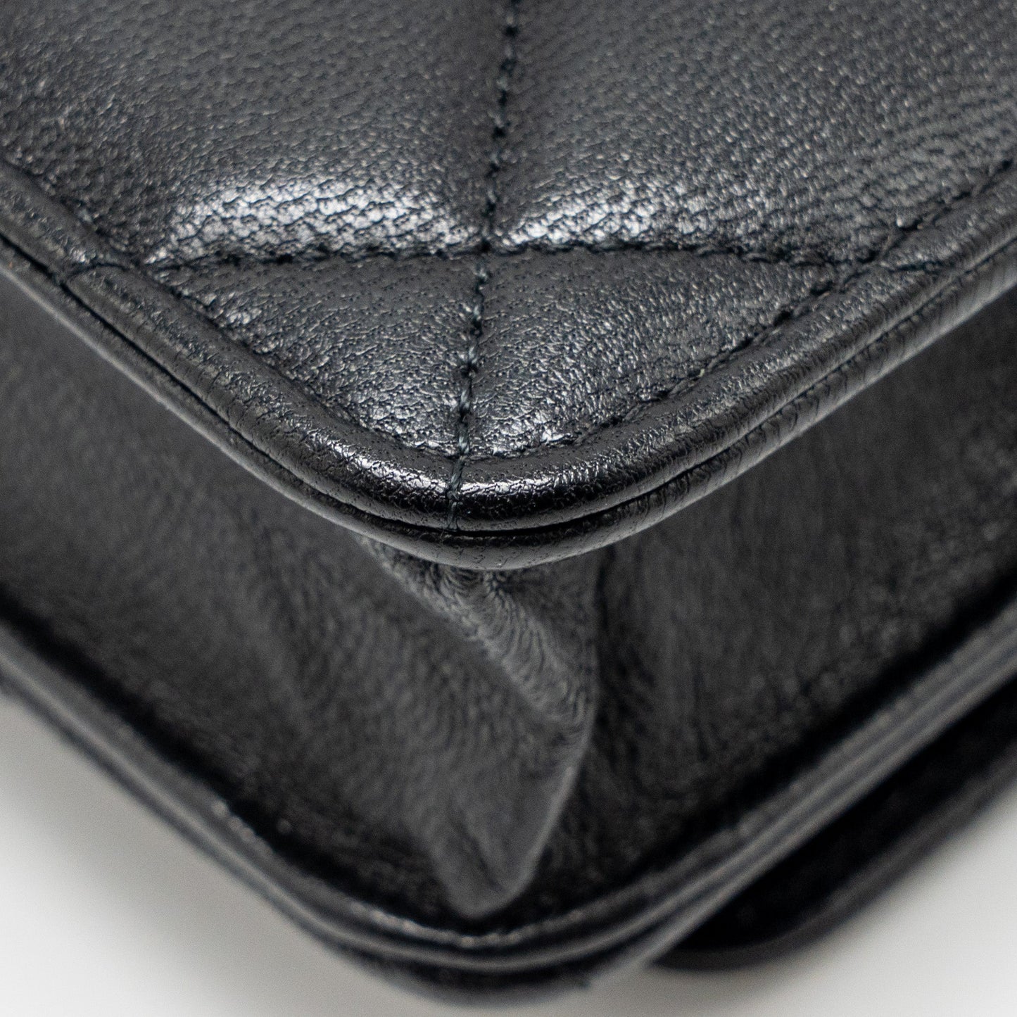 Chanel Detailed Strap Wallet on Chain Lambskin Black with Multicolour Hardware (Microchip)