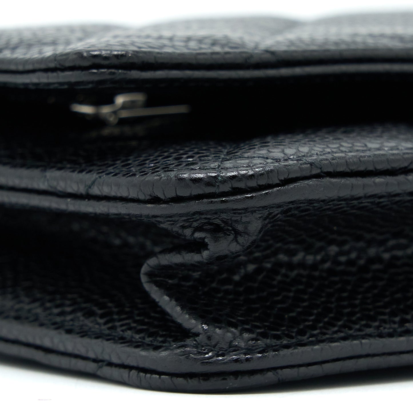 Chanel Classic Wallet On Chain Black Caviar SHW