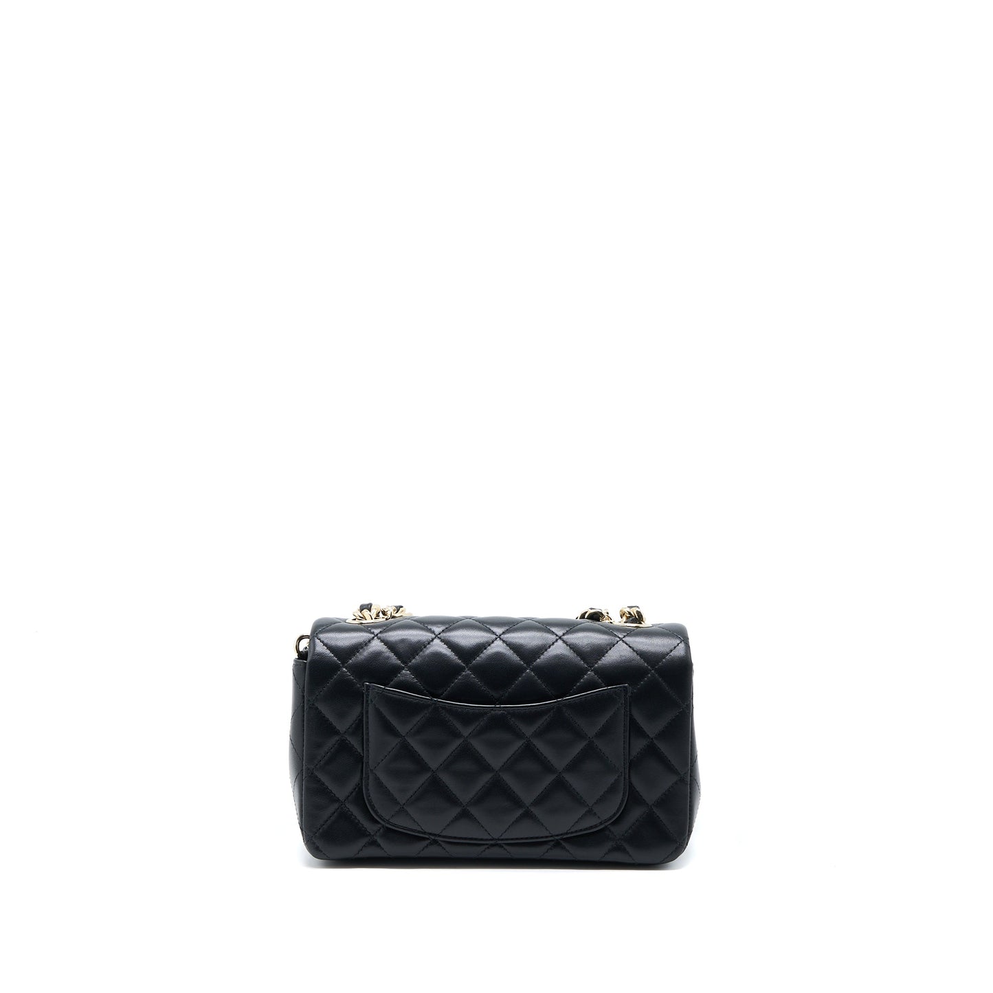 Chanel Mini Rectangular with coco bag charm Limited Edition Lambskin Black LGHW
