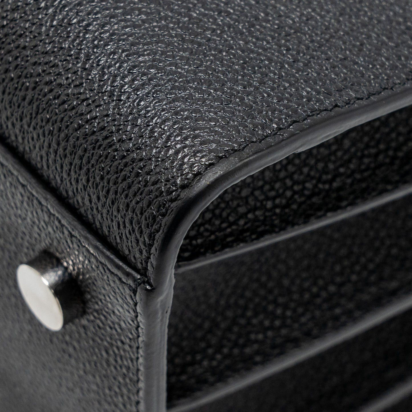 Saint Laurent sac de JOUR Grained Calfskin Black SHW