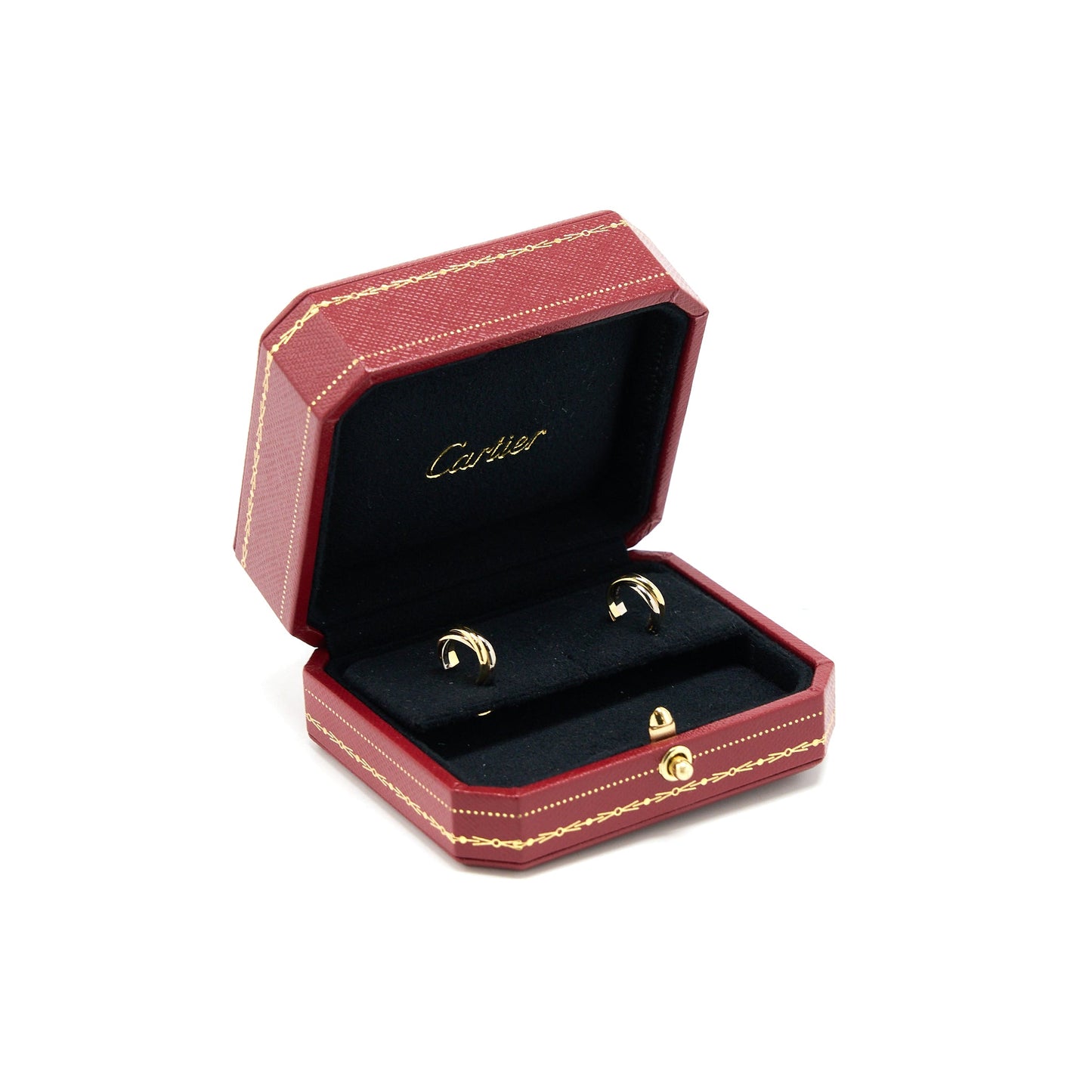 Cartier Trinity Earrings White Gold/Rose Gold/Yellow Gold