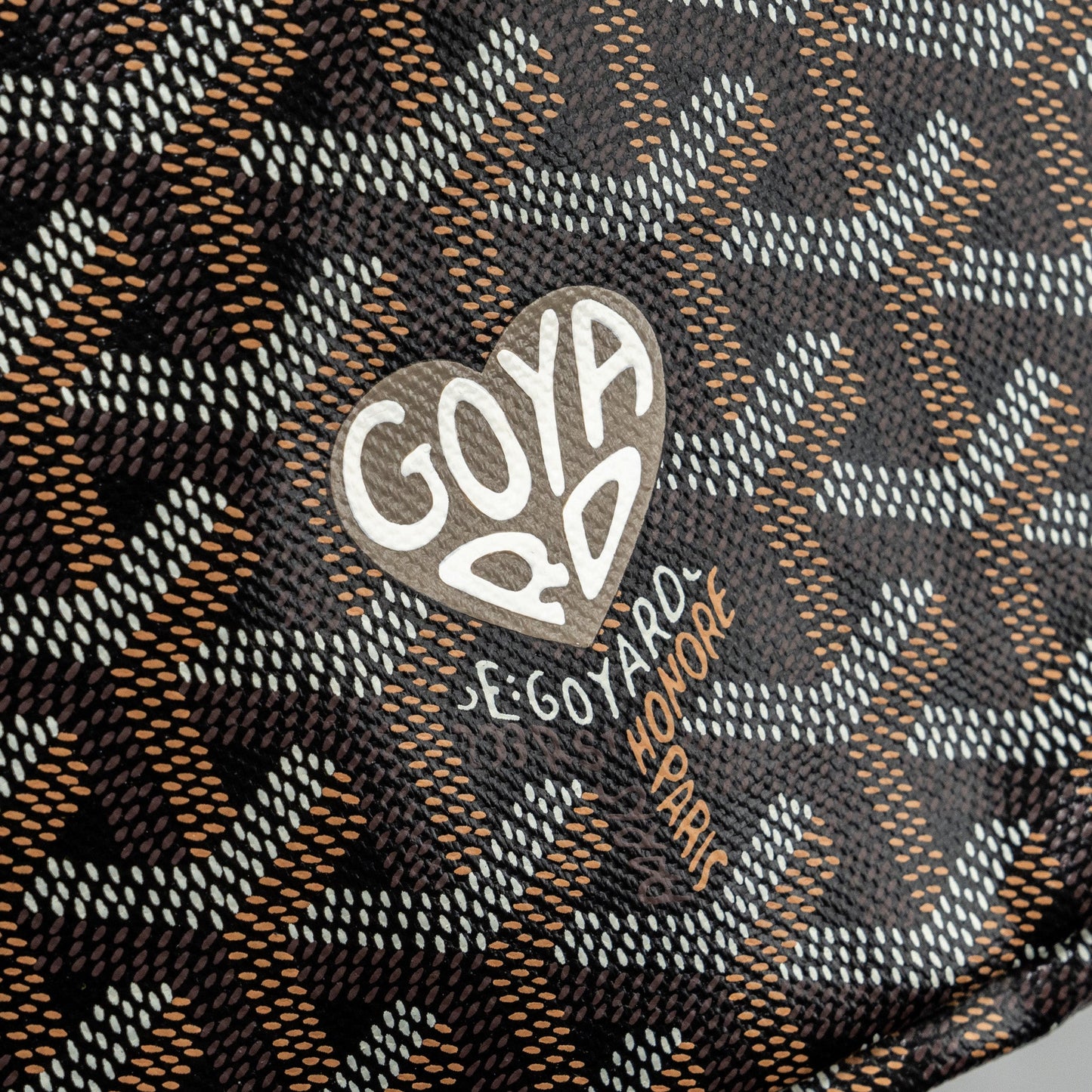 Goyard Boheme hobo bag goyardline canvas calfskin black limited edition SHW