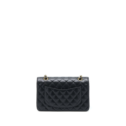Chanel Small Classic Double Flap Bag Caviar Black GHW (Microchip)