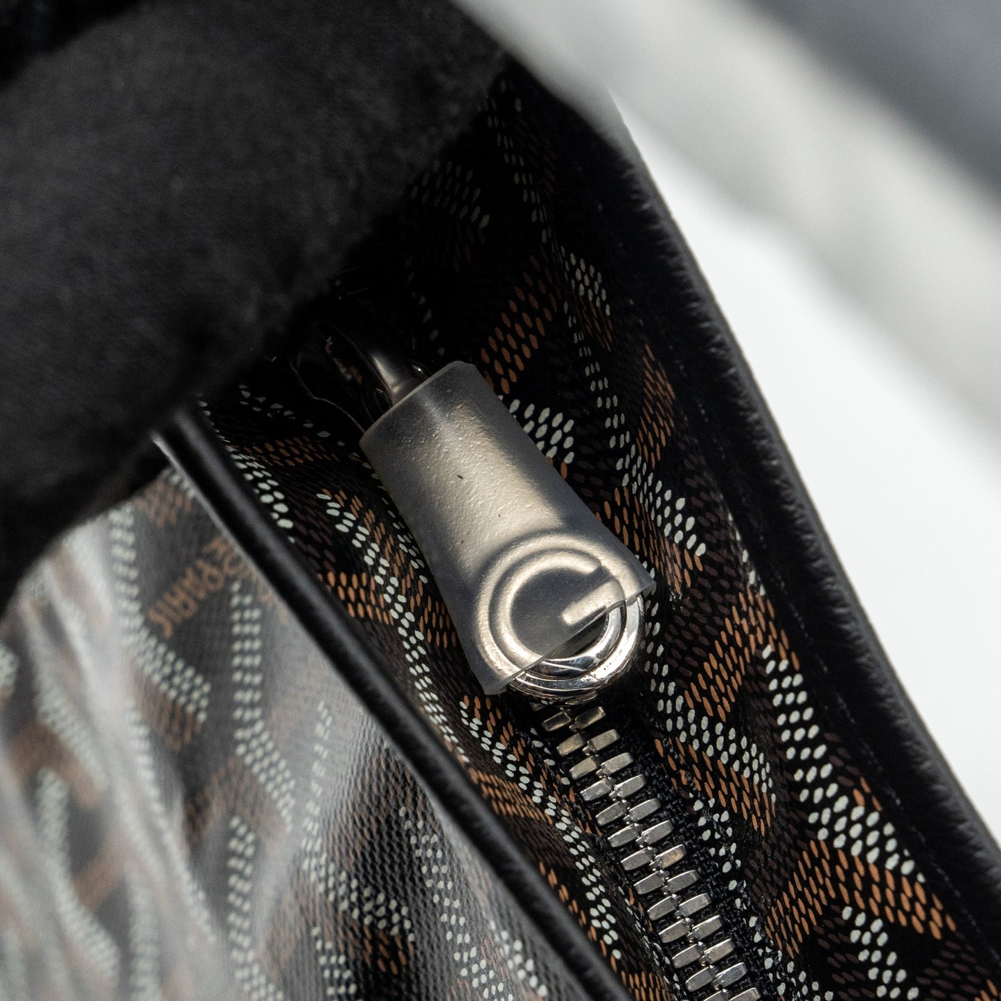Goyard Boheme hobo bag goyardline canvas calfskin black limited edition SHW