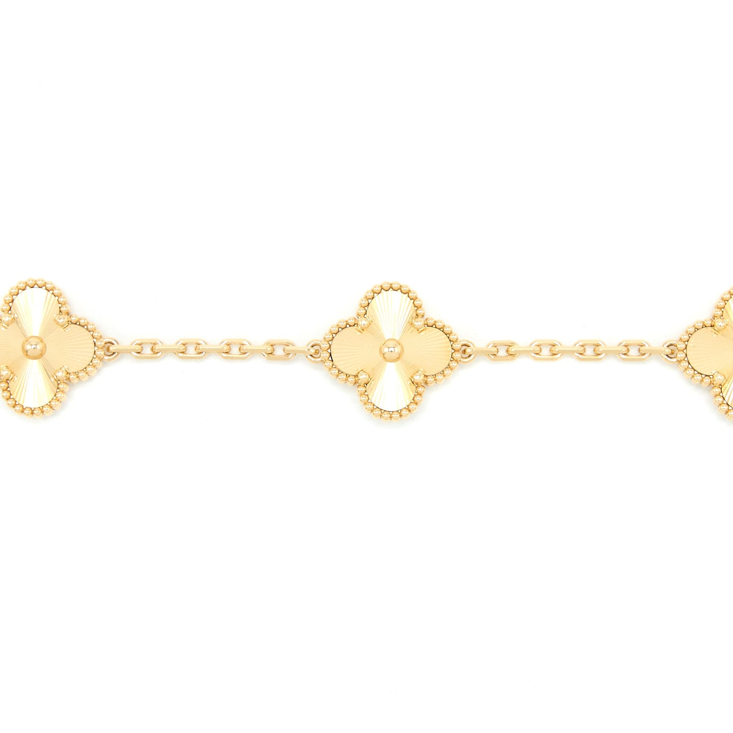 Van Cleef&Arpels Vintage Alhambra Bracelet 5 Motifs Yellow Gold