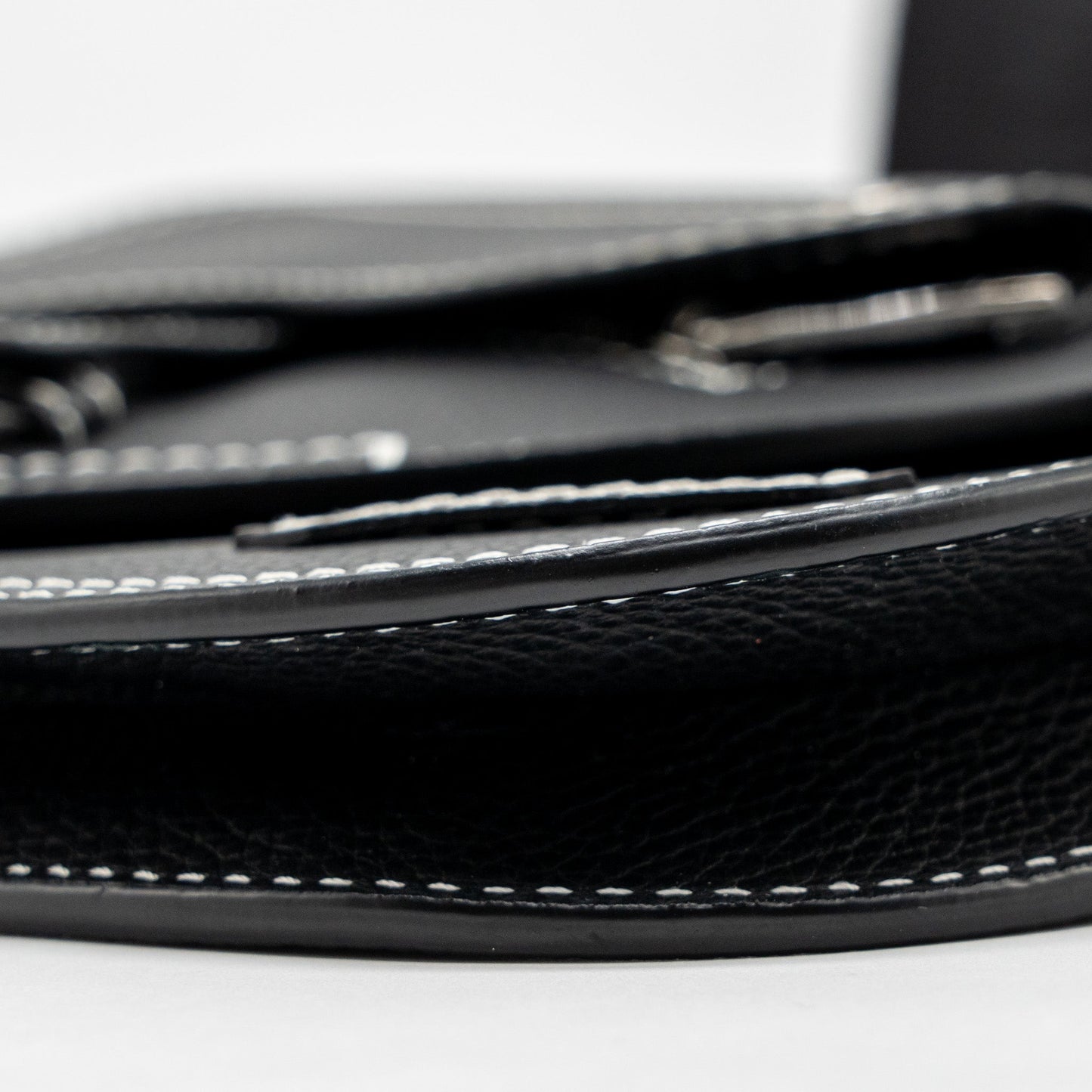 Dior x Kaws Pouch Saddle Bag Leather Black SHW
