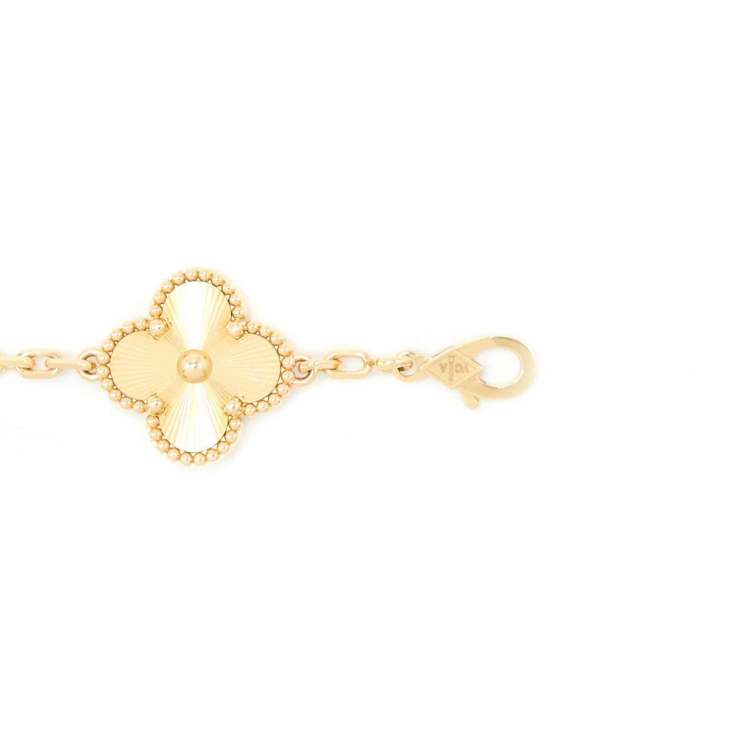 Van Cleef&Arpels Vintage Alhambra Bracelet 5 Motifs Yellow Gold