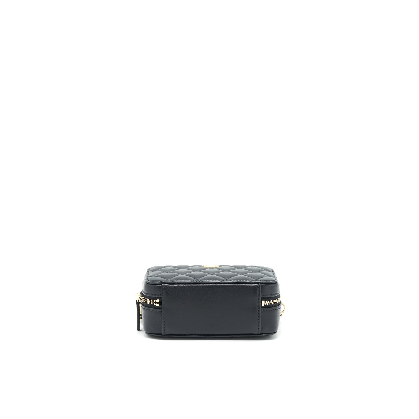 Chanel Pearl Crush Mini Camera Case With Chain Lambskin Black GHW