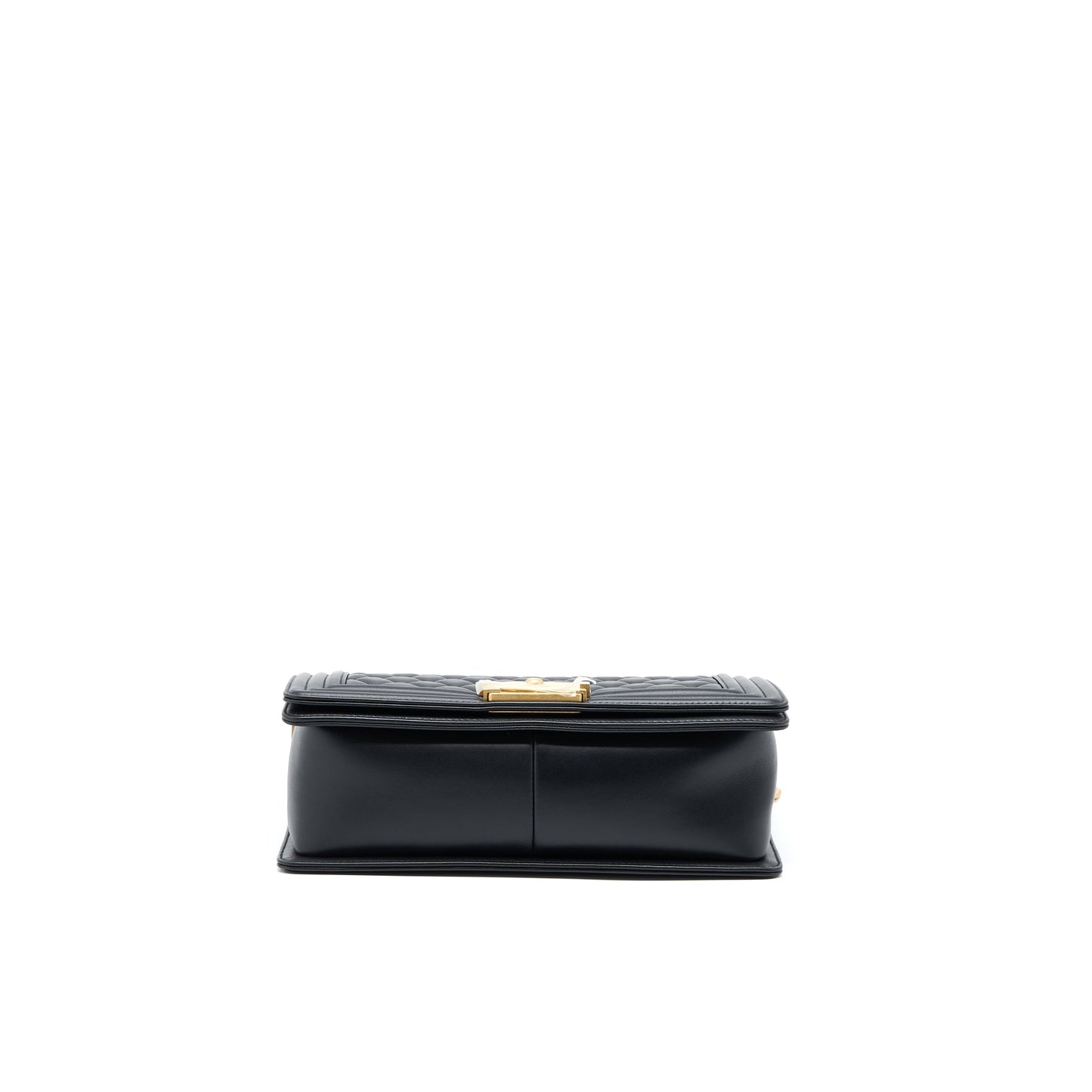 Chanel Medium Boy Bag Calfskin Black GHW (Microchip)