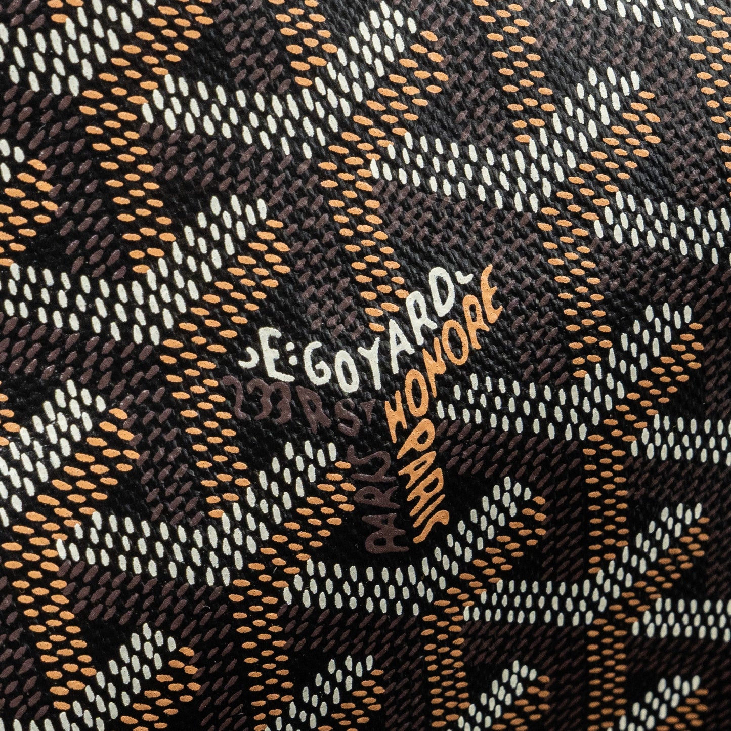 Goyard Saint Louis PM tote bag goyardline canvas / calfskin brown SHW