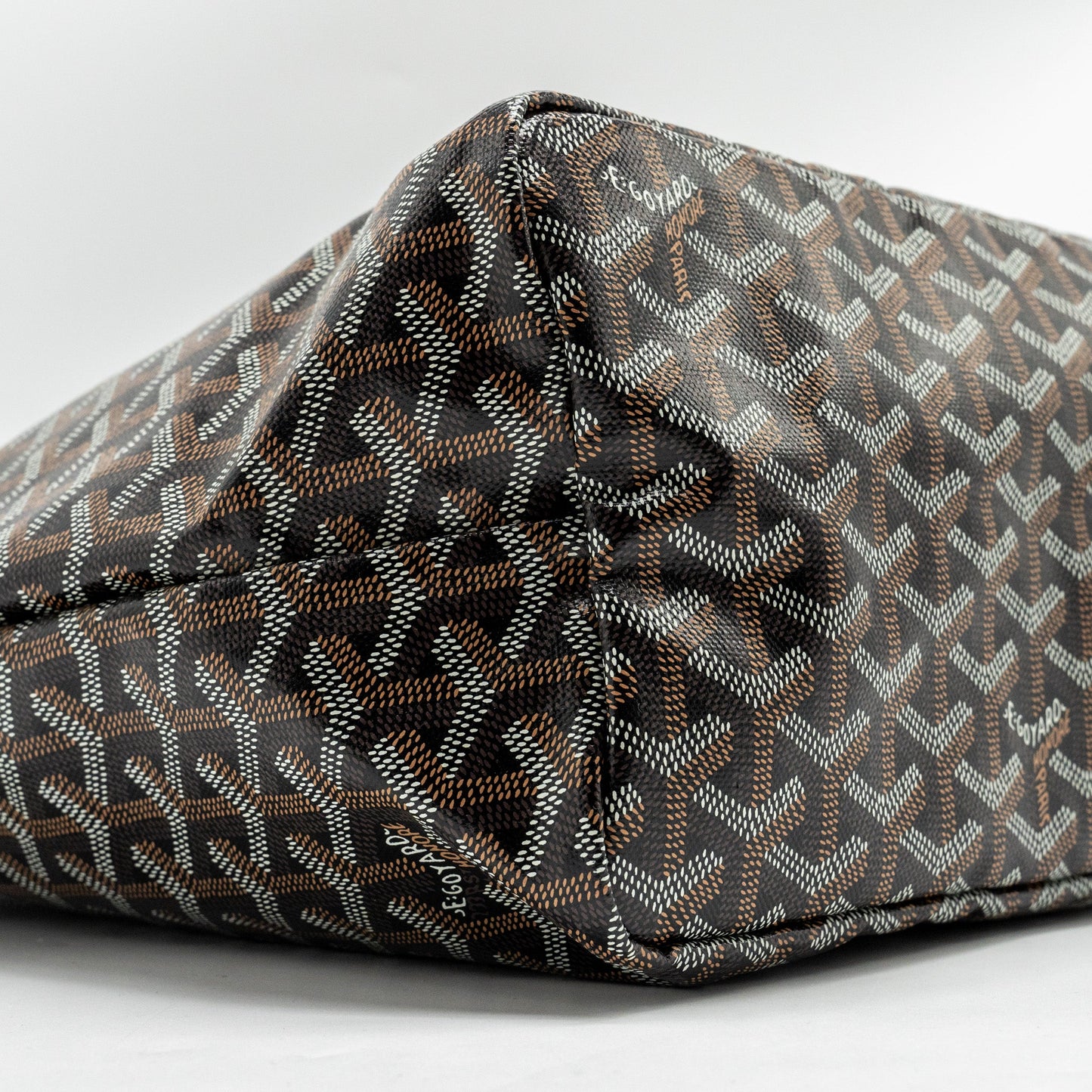 Goyard Saint Louis PM Tote Bag Goyardine Canvas / Calfskin Black SHW