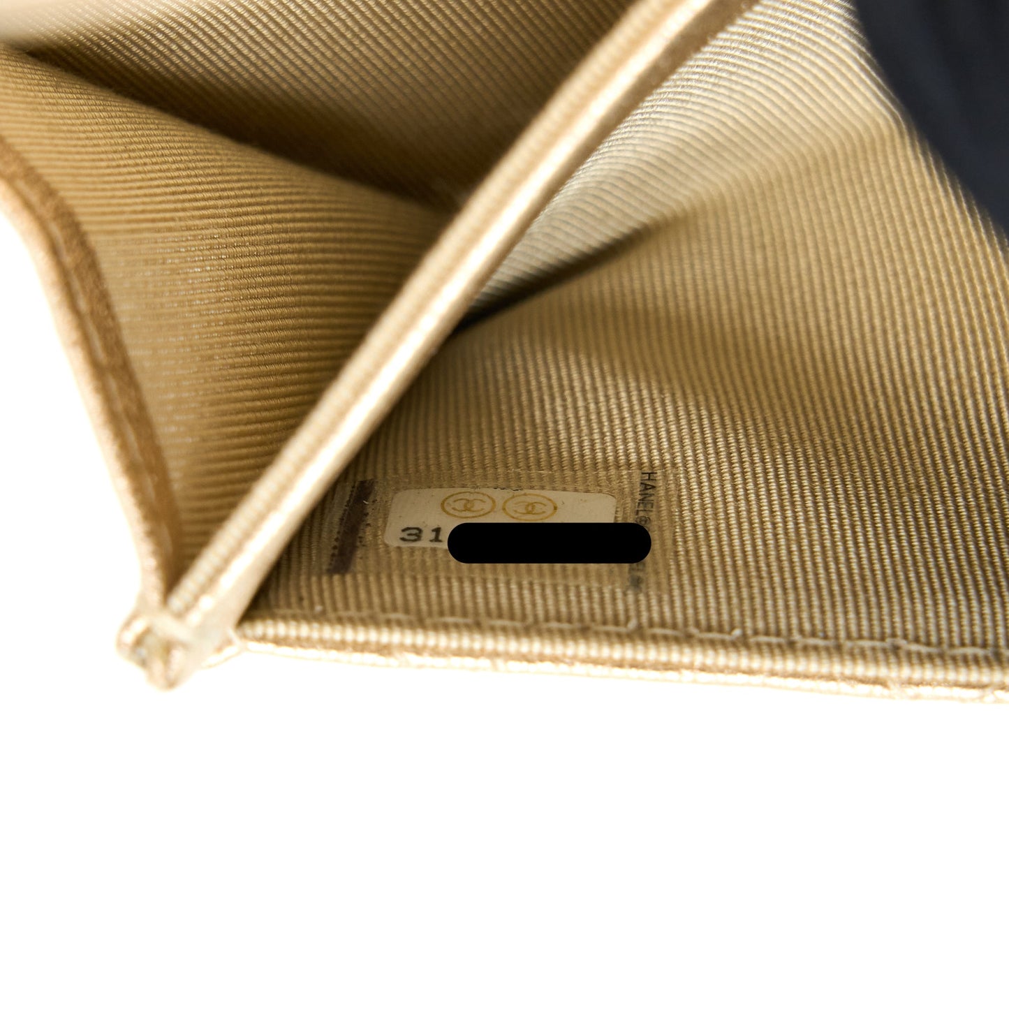 Chanel Quilted Classic Flap Card Holder Lambskin Gold LGHW