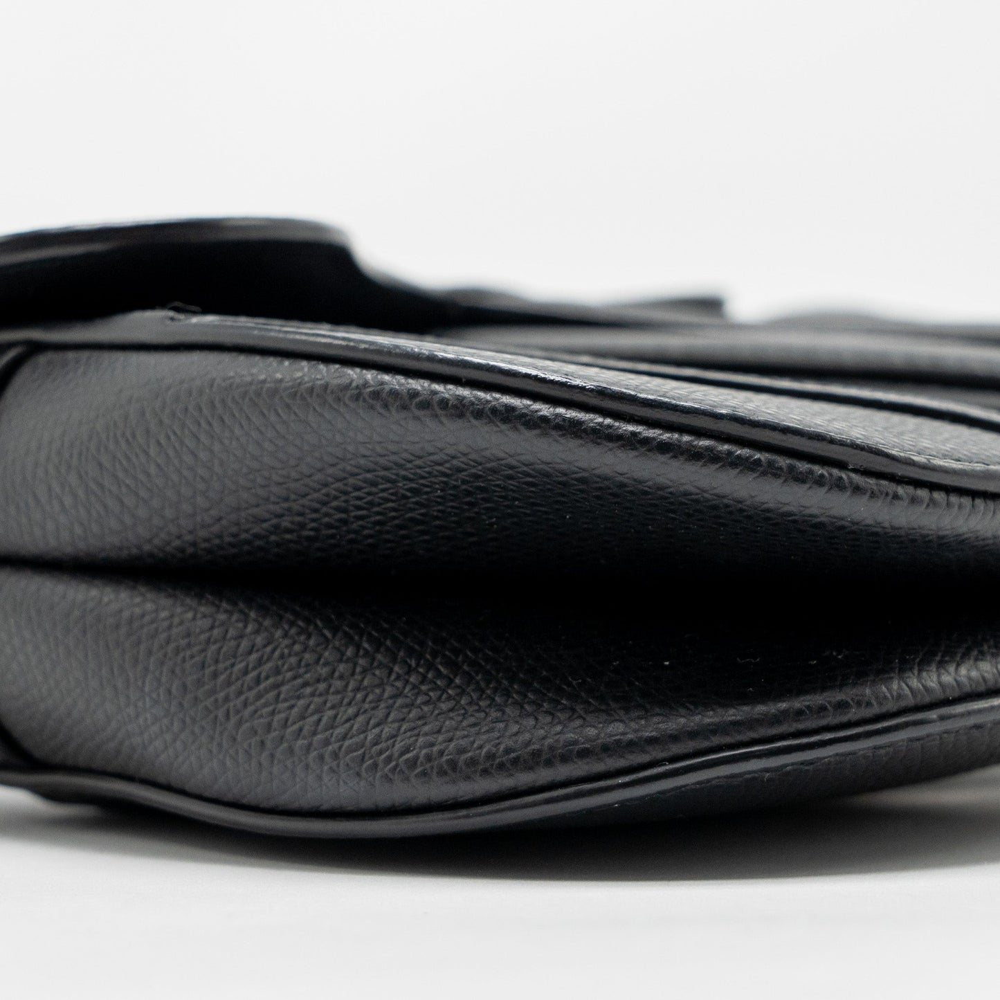 Dior Mini Saddle grained Calfskin black GHW