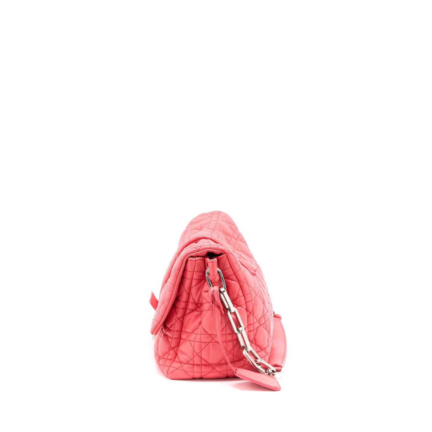 Luxury Dior New Lock Flap Shoulder Bag Lambskin Red SHW