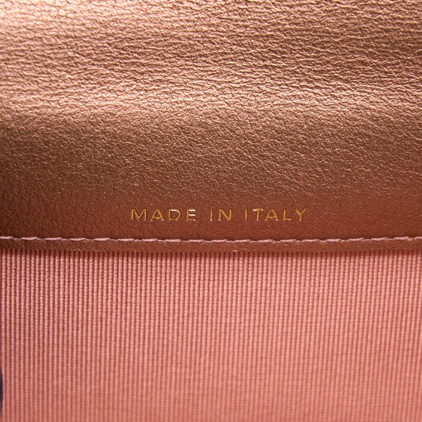 Chanel 2.55 Reissue Flap Card Holder Metallic Grained Calfskin Rose Gold RGHW