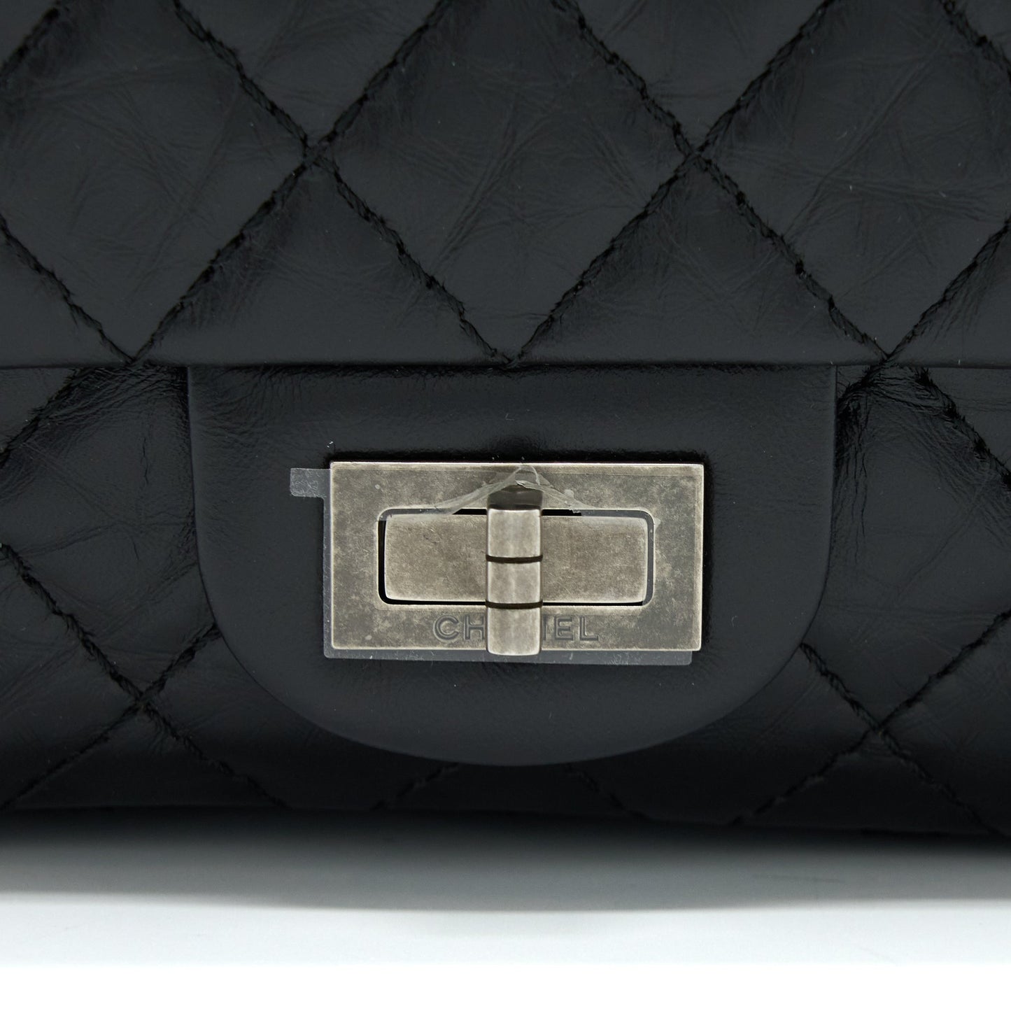 Chanel 2.55 Small Reissue Flap Bag Aged Calfskin Ruthenium SHW (Microchip)