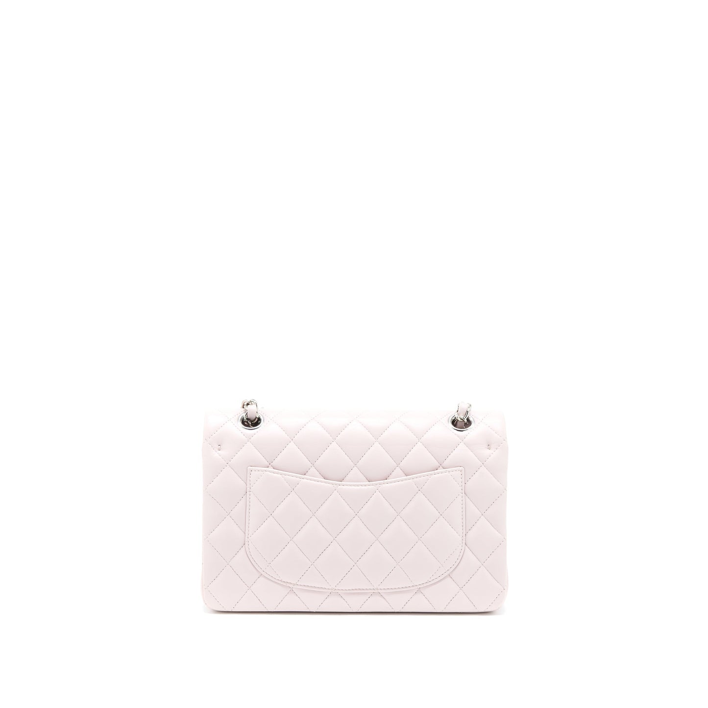 Chanel Small Classic Double Flap Lambskin Light Purple SHW (Microchip)