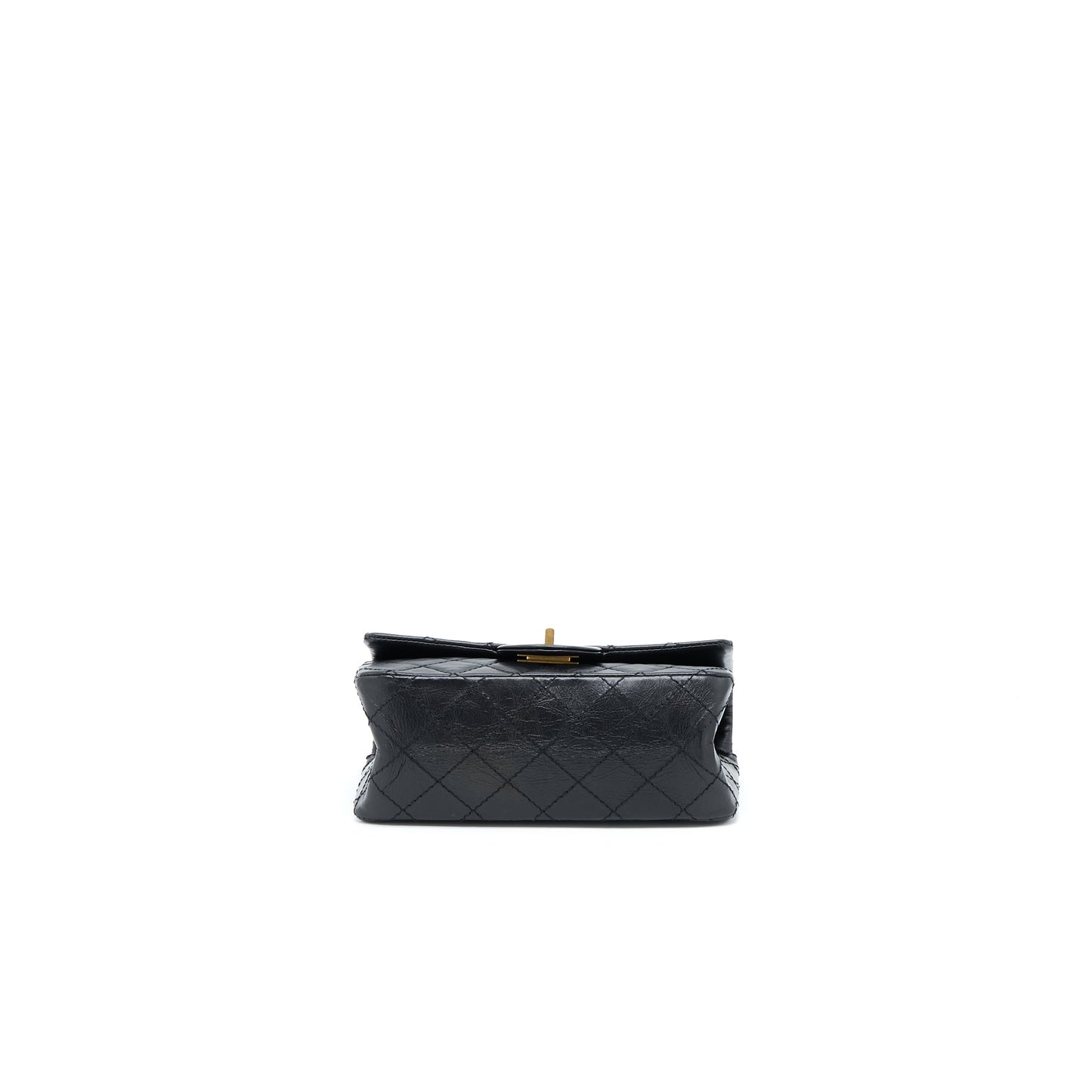 Chanel Mini 2.55 Reissue Flap Bag Aged Calfskin Black Brushed GHW (Microchip)