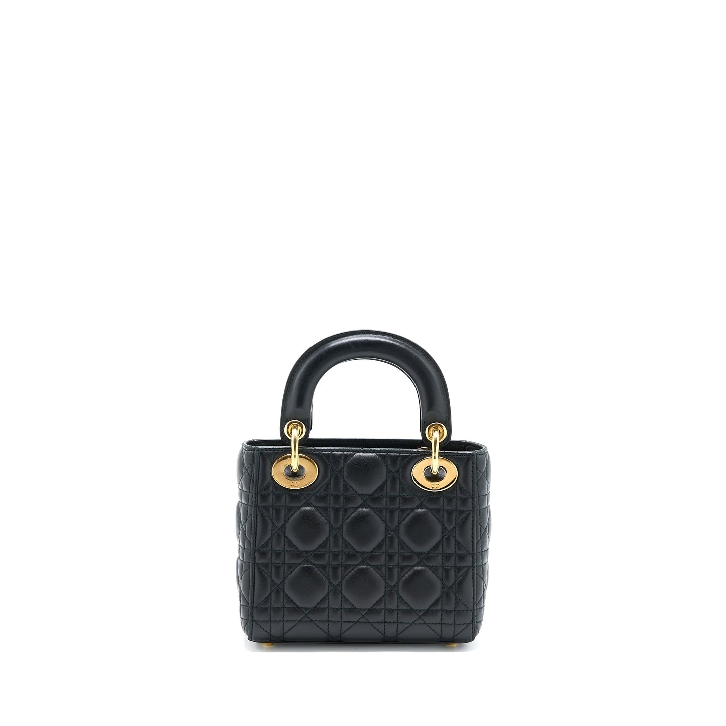 Luxury Dior Mini Lady Luxury Dior Lambskin Black GHW