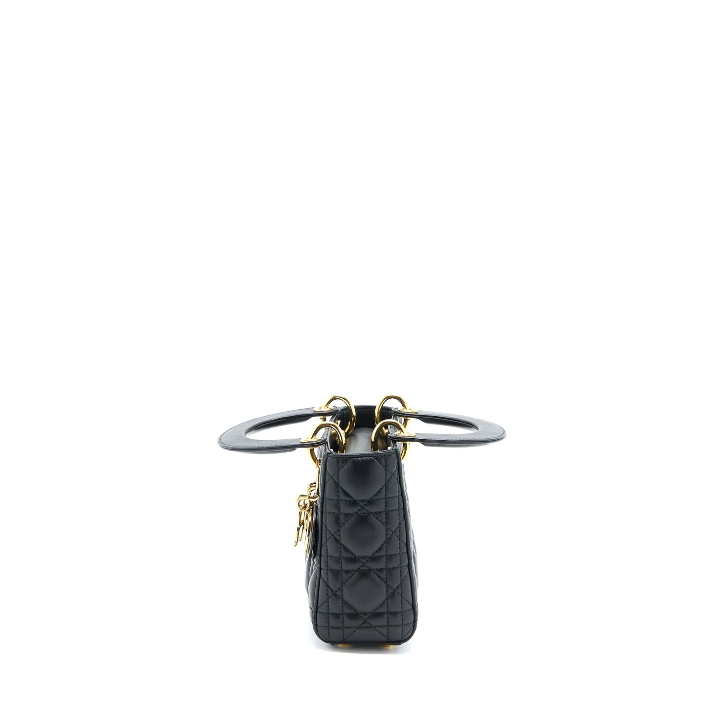 Luxury Dior Mini Lady Luxury Dior Lambskin Black GHW