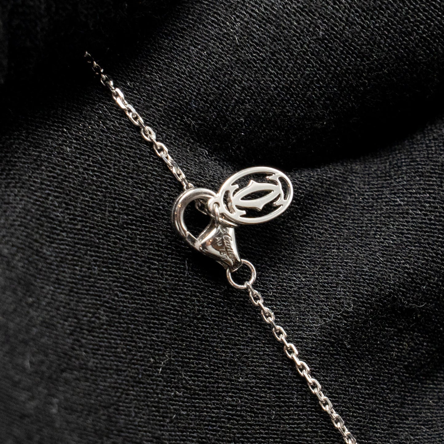 Cartier Diamond necklace white gold, 0.22ct