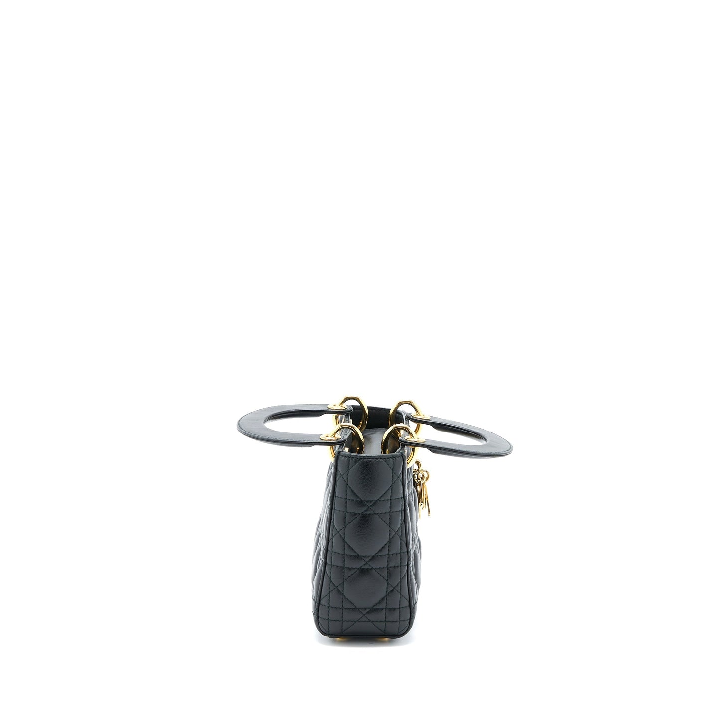 Luxury Dior Mini Lady Luxury Dior Lambskin Black GHW