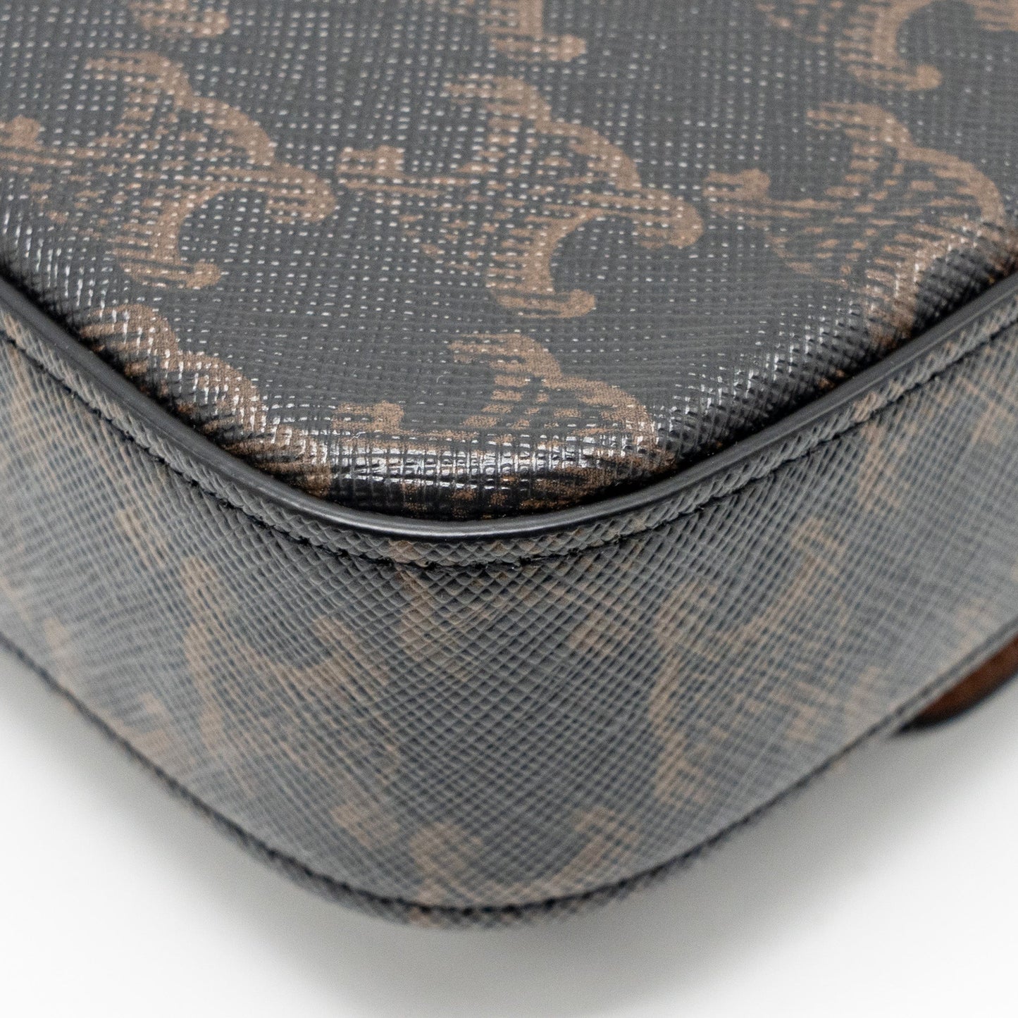 Celine Triomphe Shoulder bag Claude canvas tan GHW