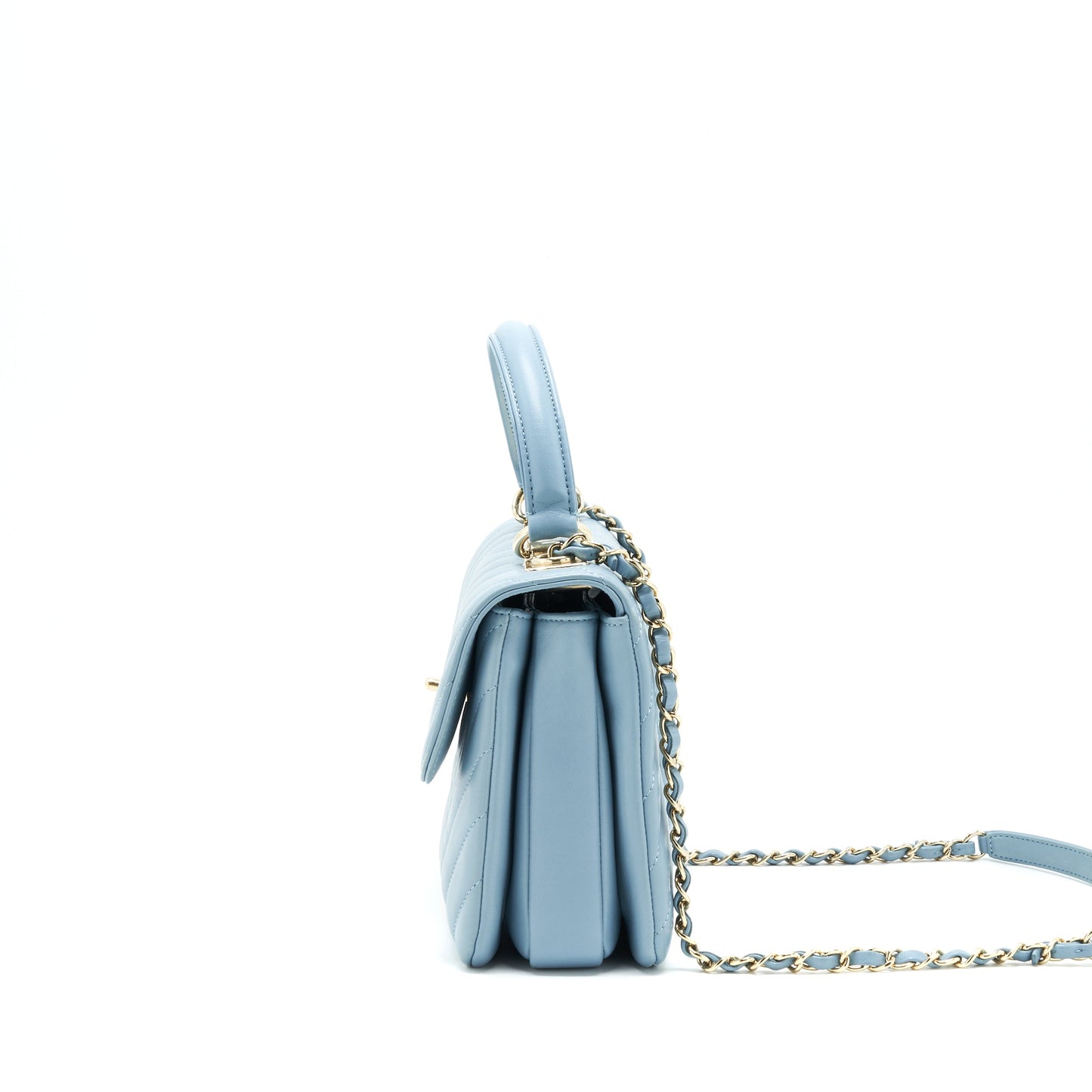 Chanel Trendy CC Flap Bag Light Blue Lambskin LGHW
