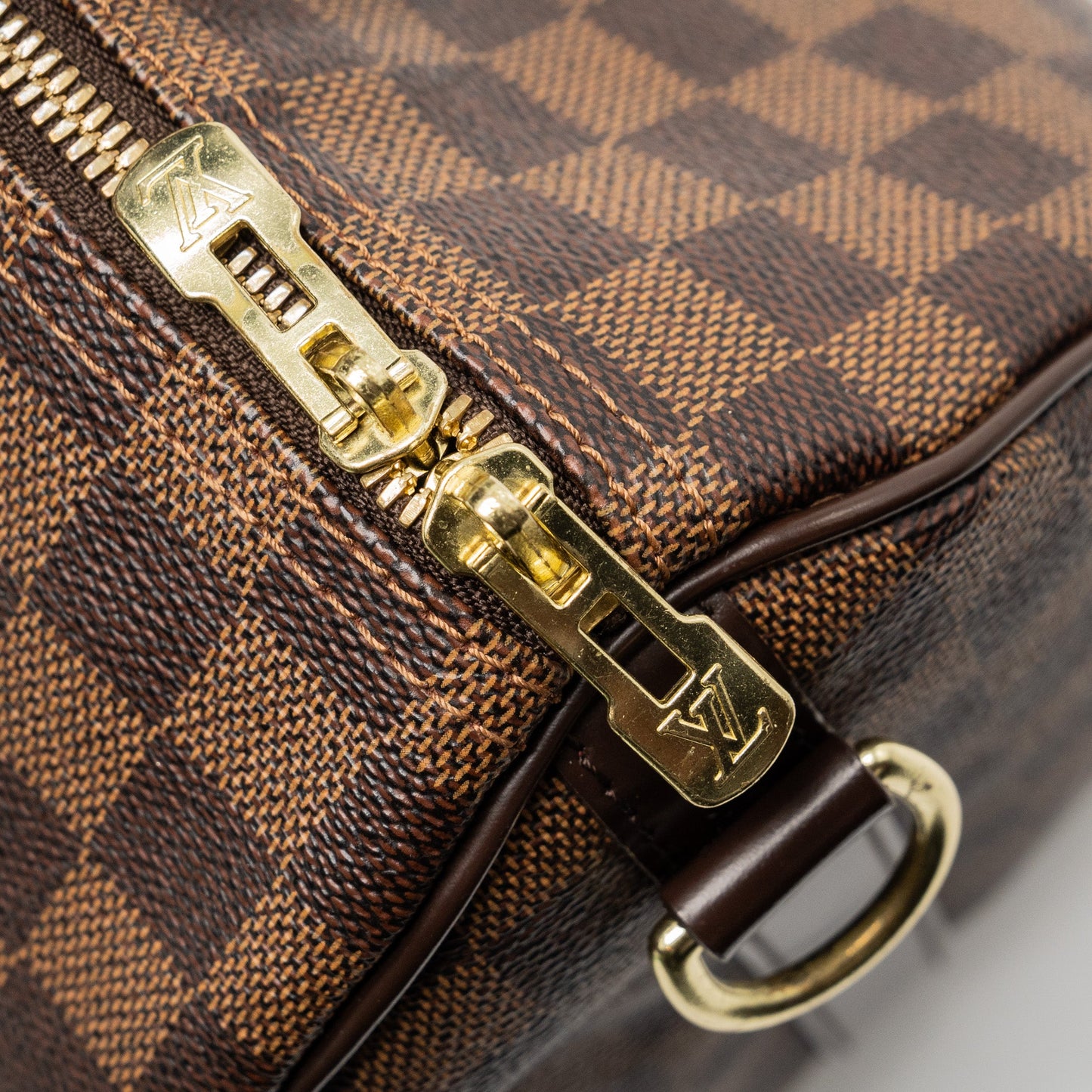 Louis Vuitton Speedy 30 Bandouliere Damier Ebene Canvas GHW