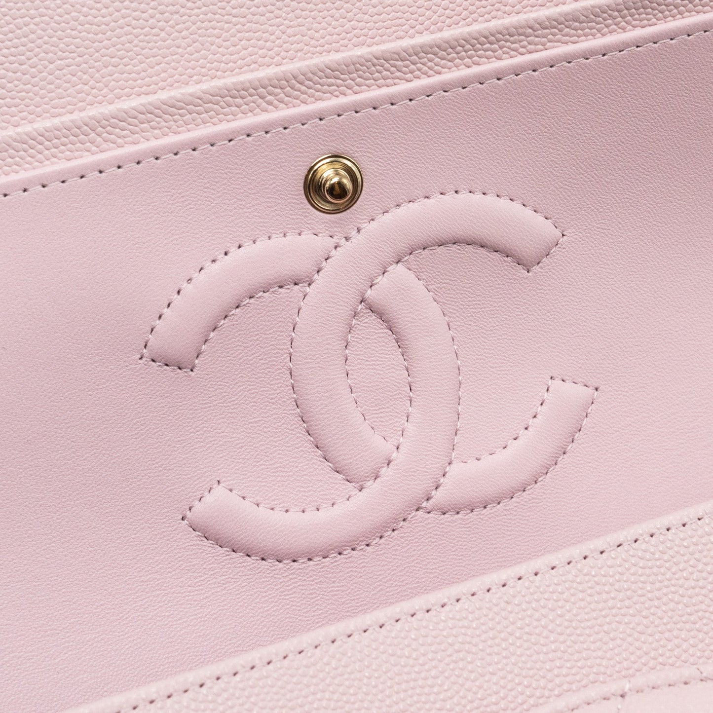 Chanel 21S medium classic double flap bag caviar light pink LGWH