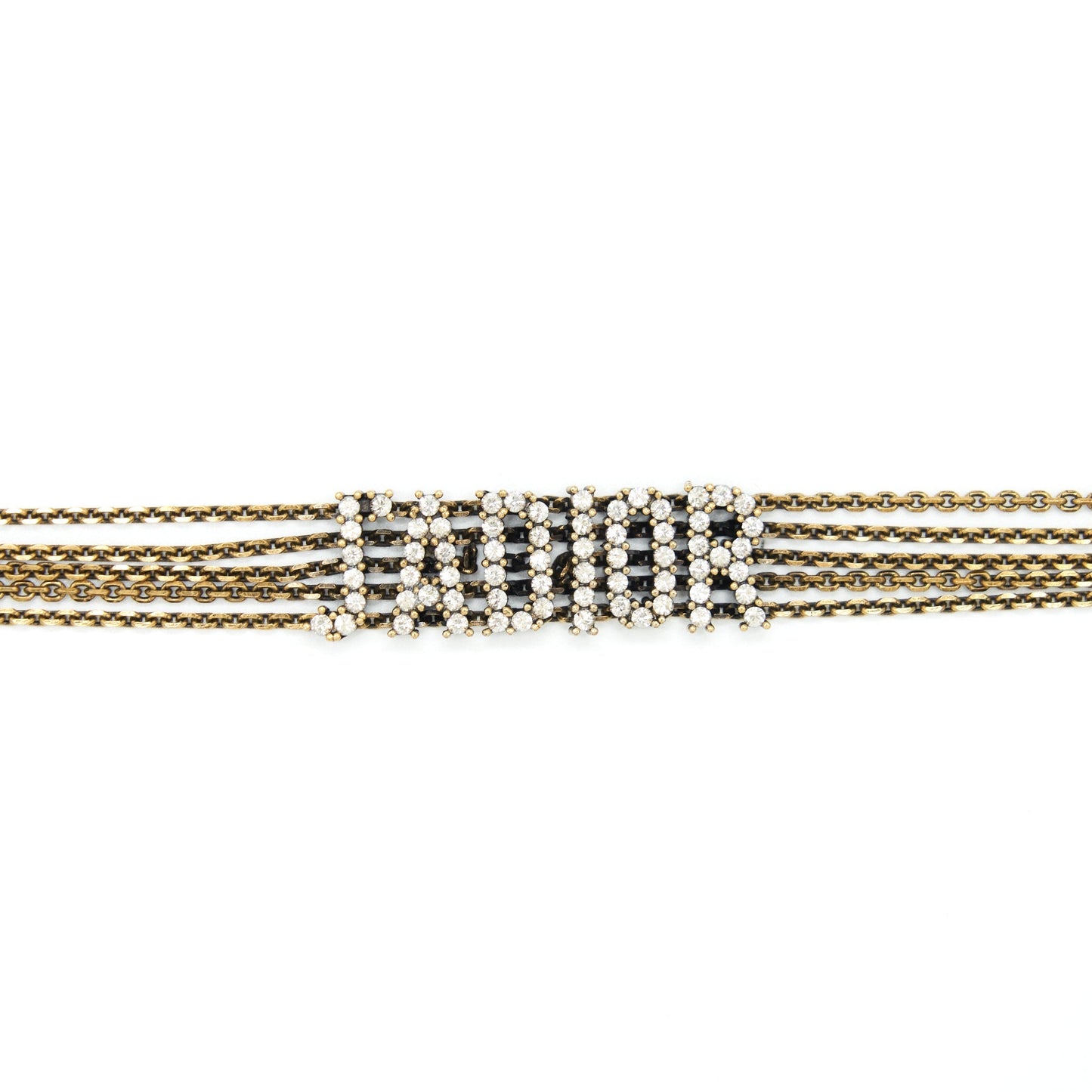 Luxury Dior J’aLuxury Dior Choker Antique Gold-Finish Metal