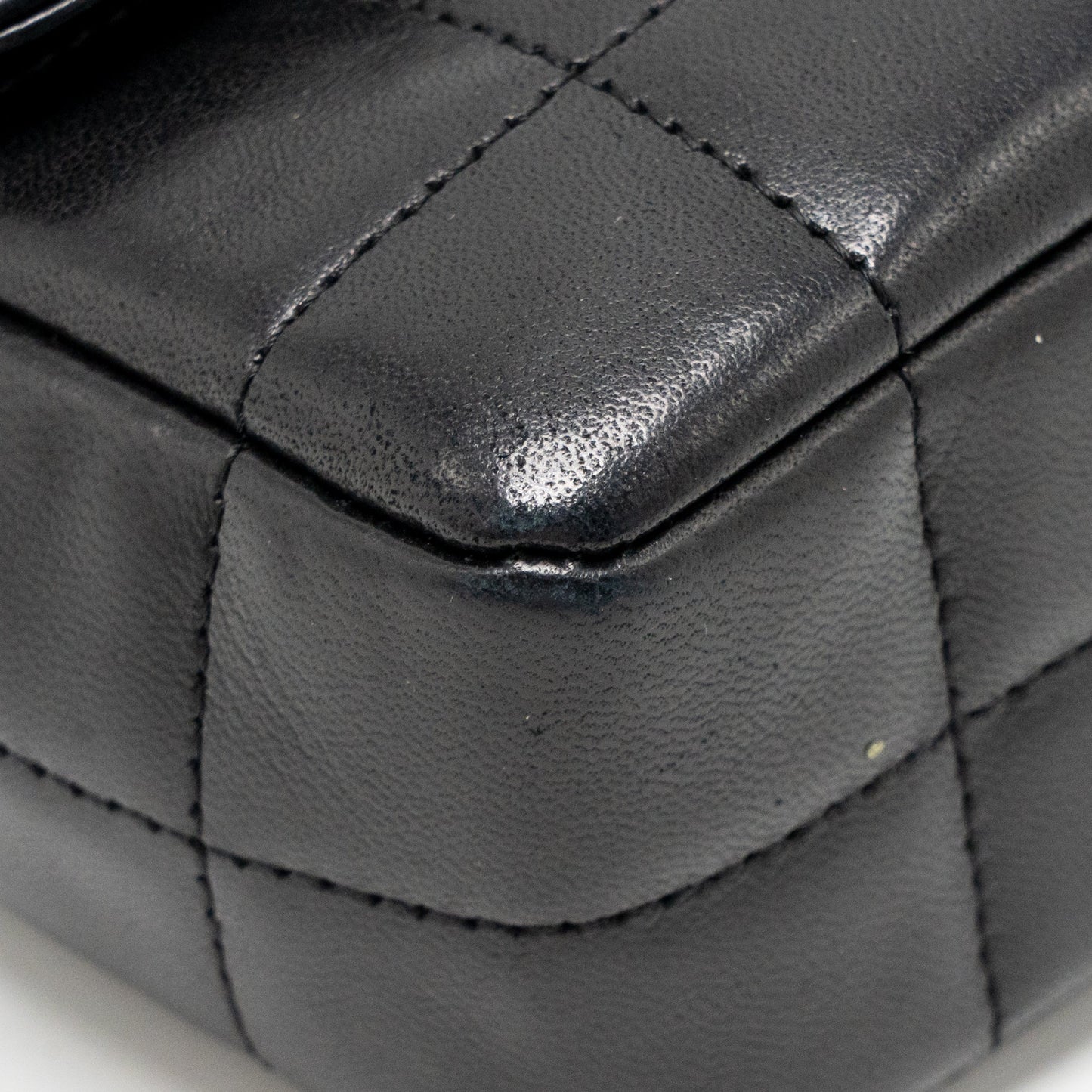 Chanel Camellia Mini Flap Shoulder Bag Lambskin Black GHW