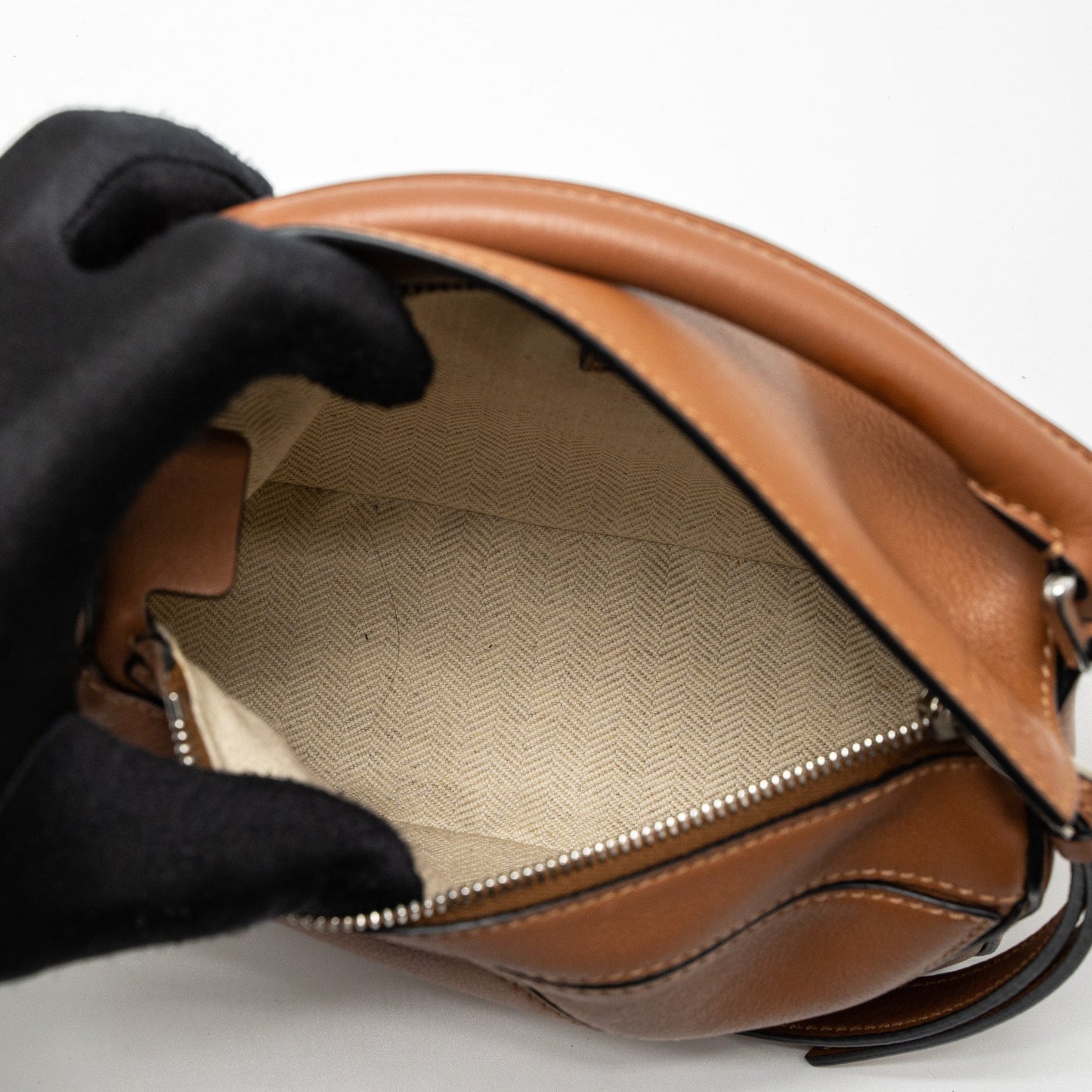 Loewe Mini Puzzle Bag Calfskin Tan SHW