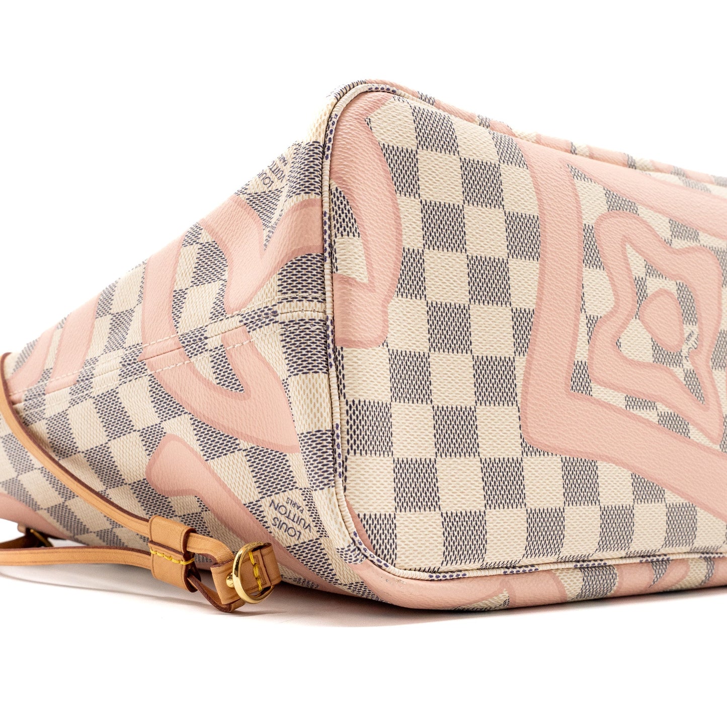 Louis Vuitton Neverfull MM damier azur Tahiti GHW