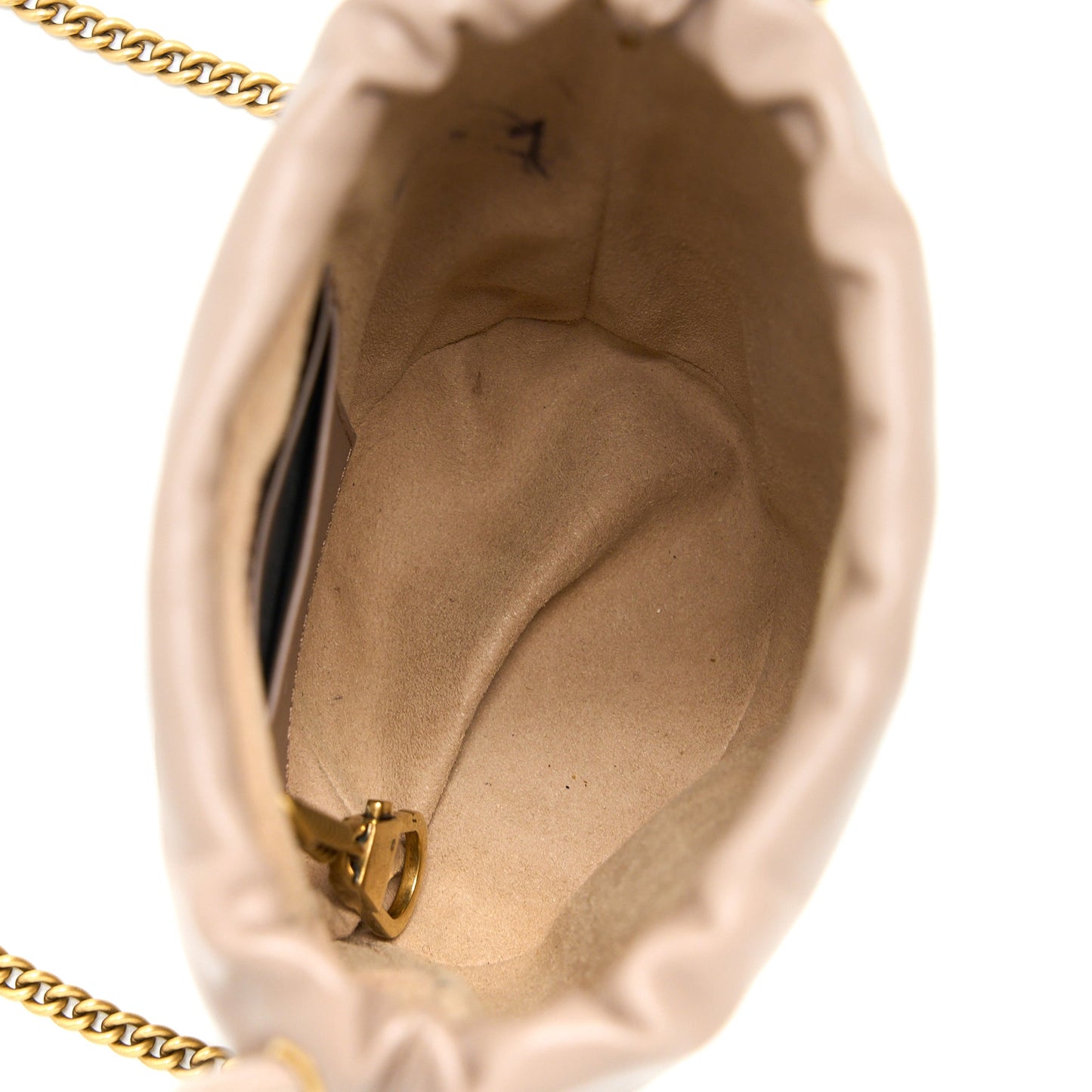 Gucci GG Marmont Mini Bucket Dark Beige GHW