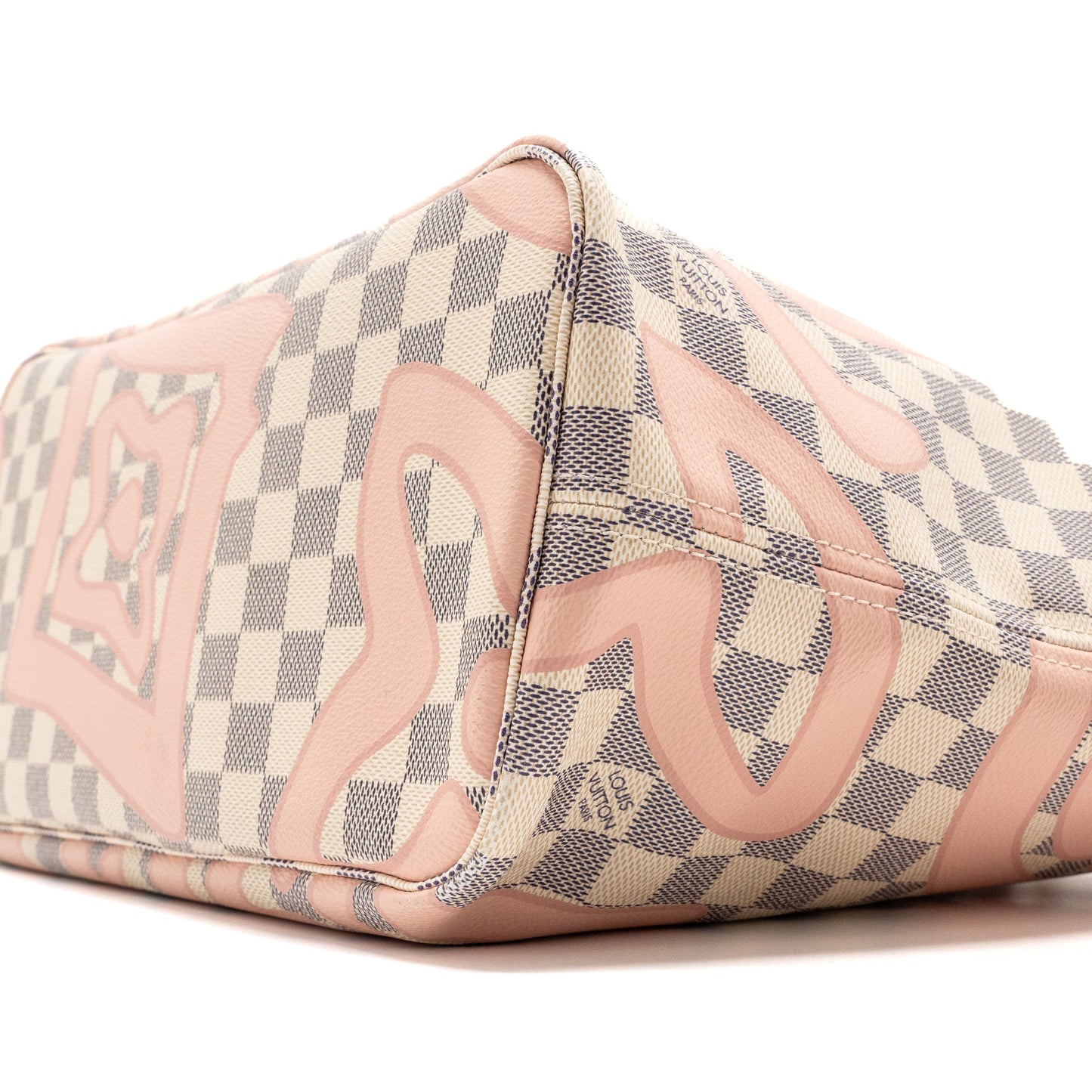 Louis Vuitton Neverfull MM damier azur Tahiti GHW