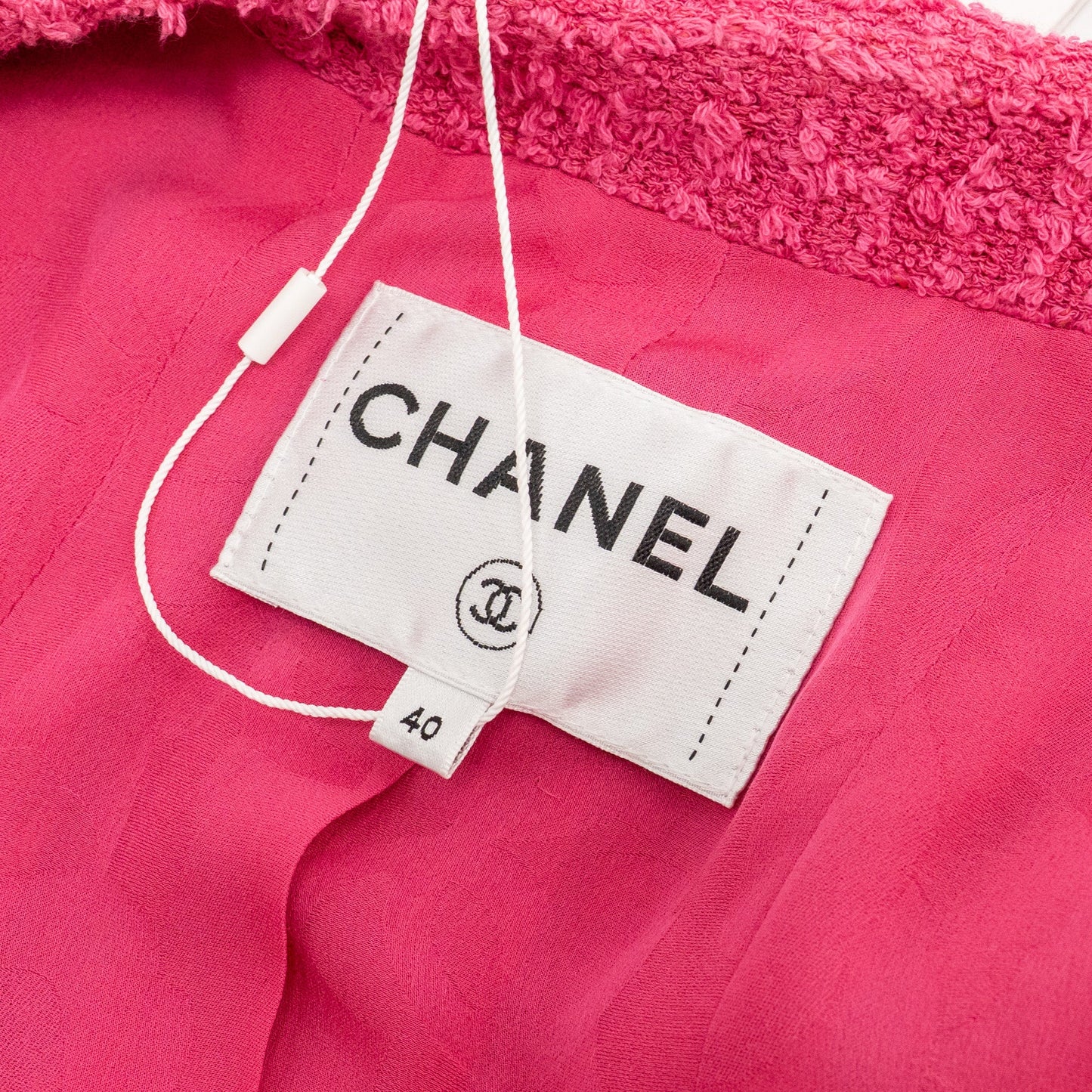 Chanel Size 40 22s Runway Tweed Vest Cotton Pink