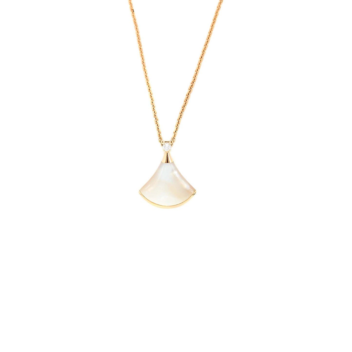 Bvlgari Diva’s Dream Necklace Mother Of Pearl With Diamond Rose Gold