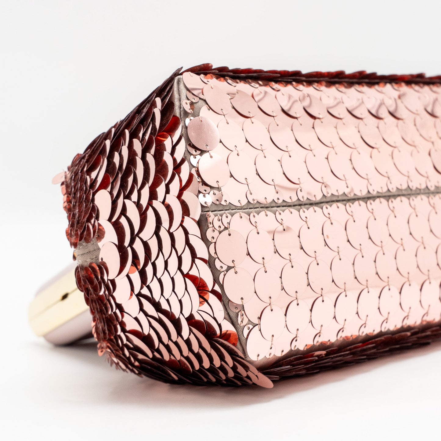 Fendi Small Fendi First Clutch bag Sequin Pink/Multicolour GHW