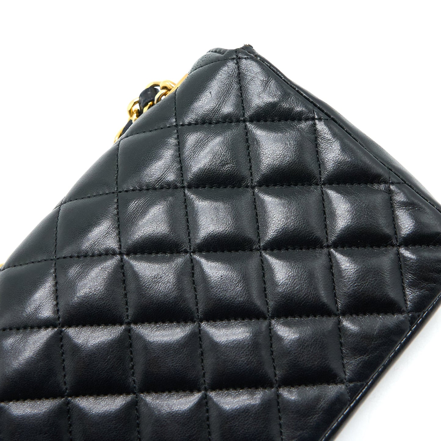 Chanel Vintage Mini Flap Bag Lambskin Black GHW