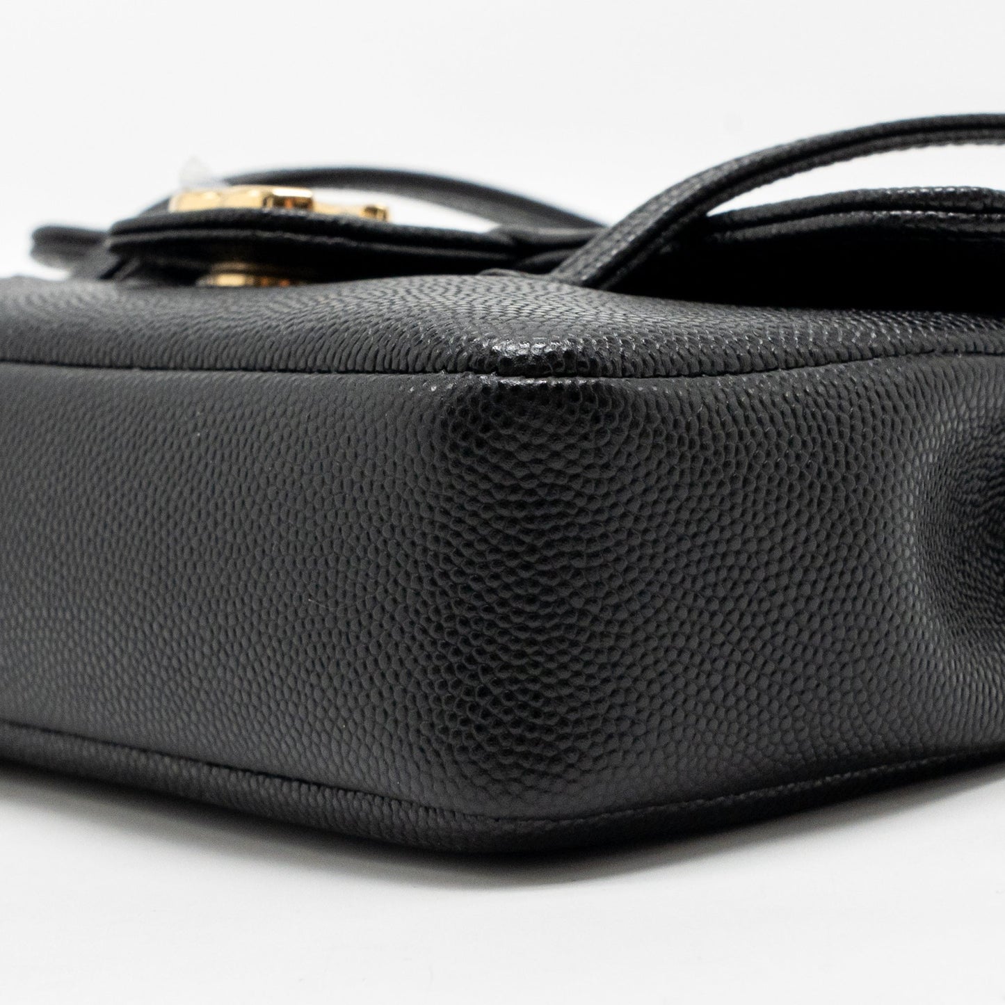 Chanel 26p Preppy Coco Clutch Shoulder Bag Caviar Black GHW (microchip)