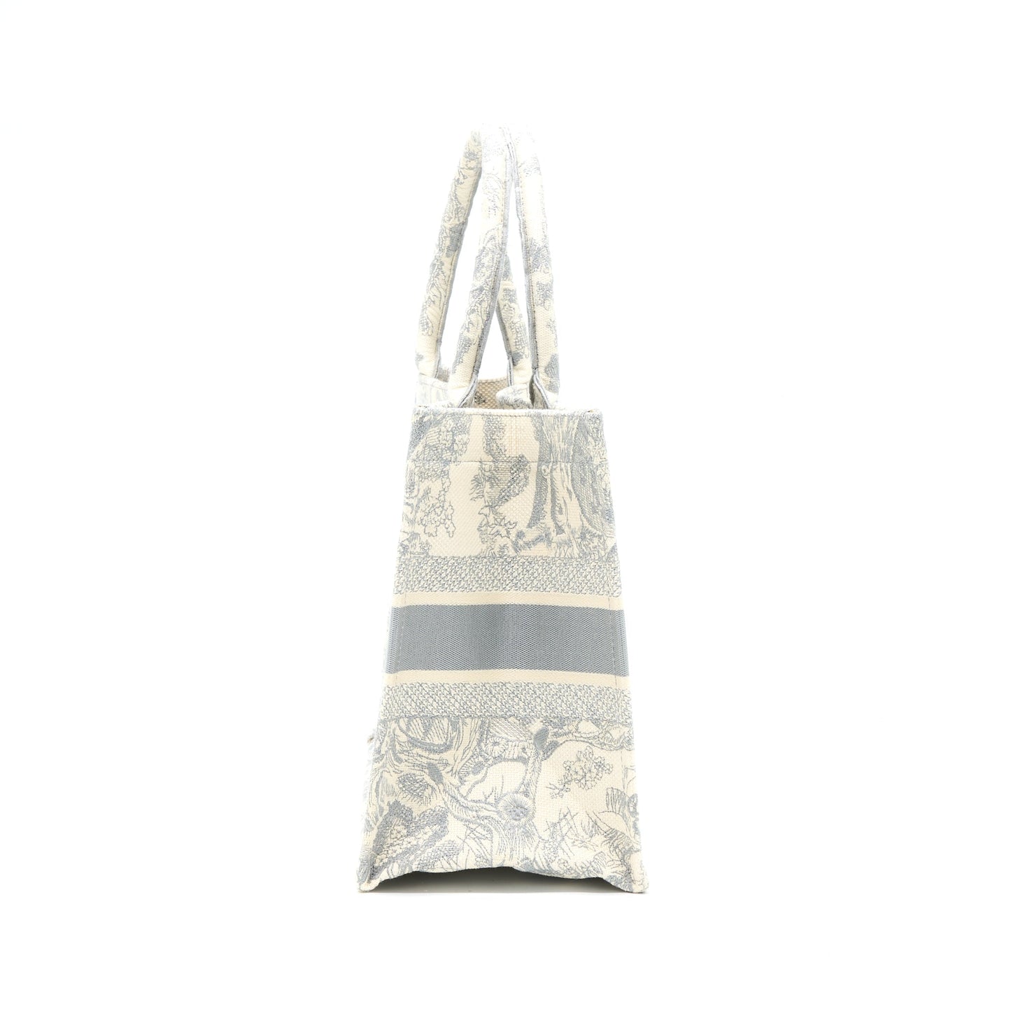 Luxury Dior Medium Book Tote Grey Toile De Jouy Embroidery
