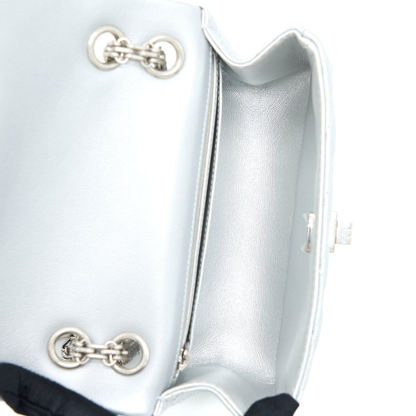 Chanel Mini 2.55 Reissue Flap Bag Calfskin Light Grey SHW