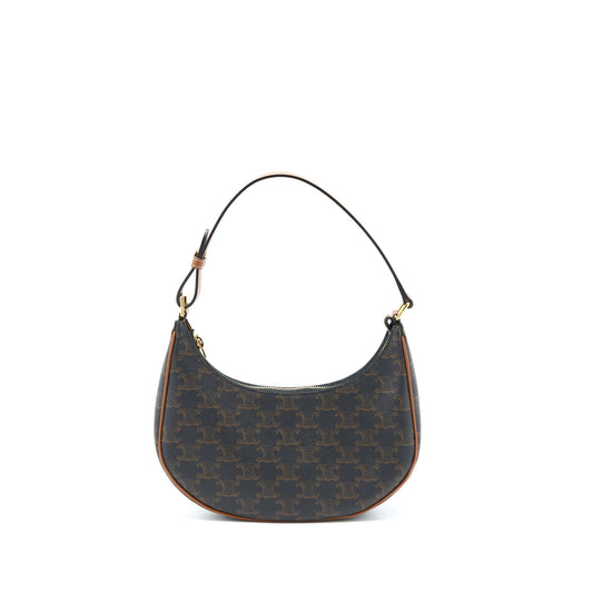 Celine Ava Bag in Triomphe Canvas/Calfskin Tan GHW