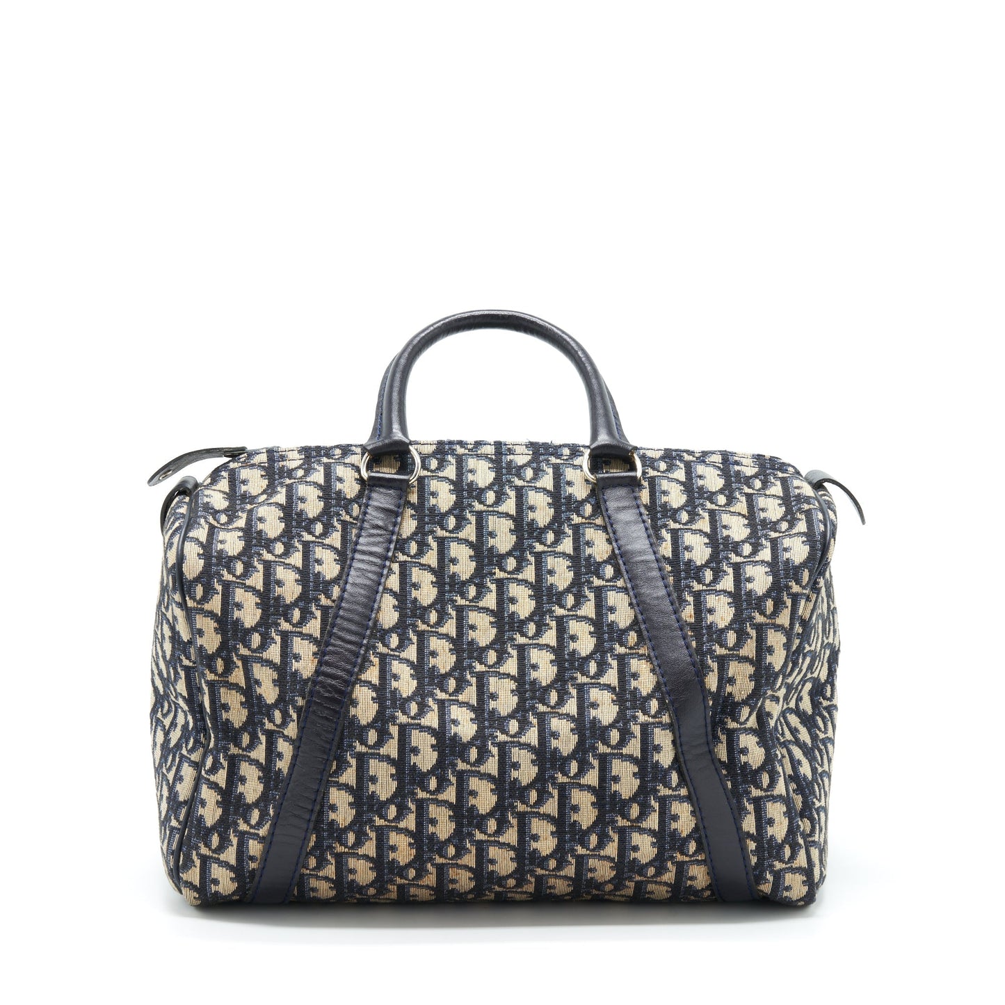 Luxury Dior Vintage Speedy Bag Blue Oblique Canvas