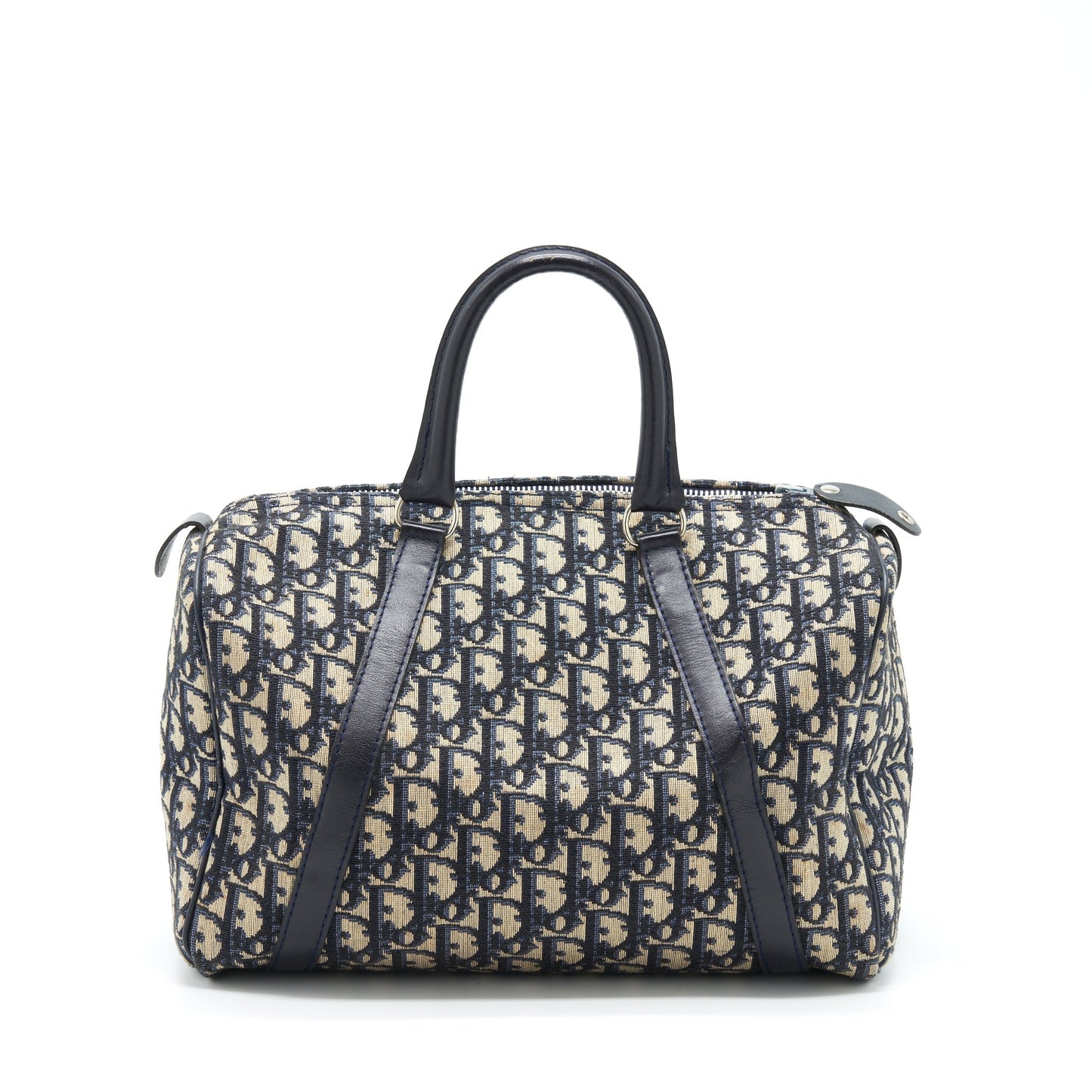 Luxury Dior Vintage Speedy Bag Blue Oblique Canvas