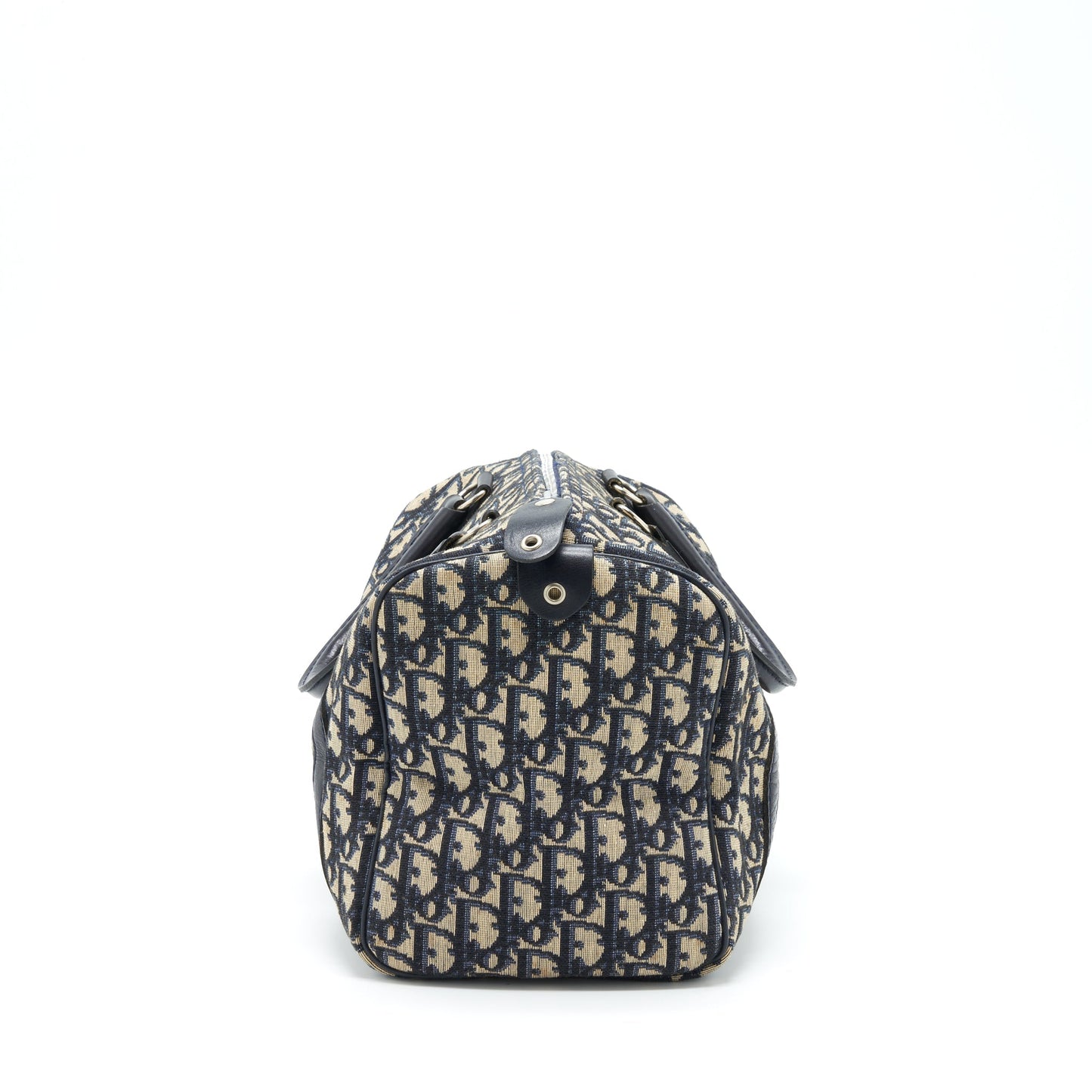 Luxury Dior Vintage Speedy Bag Blue Oblique Canvas