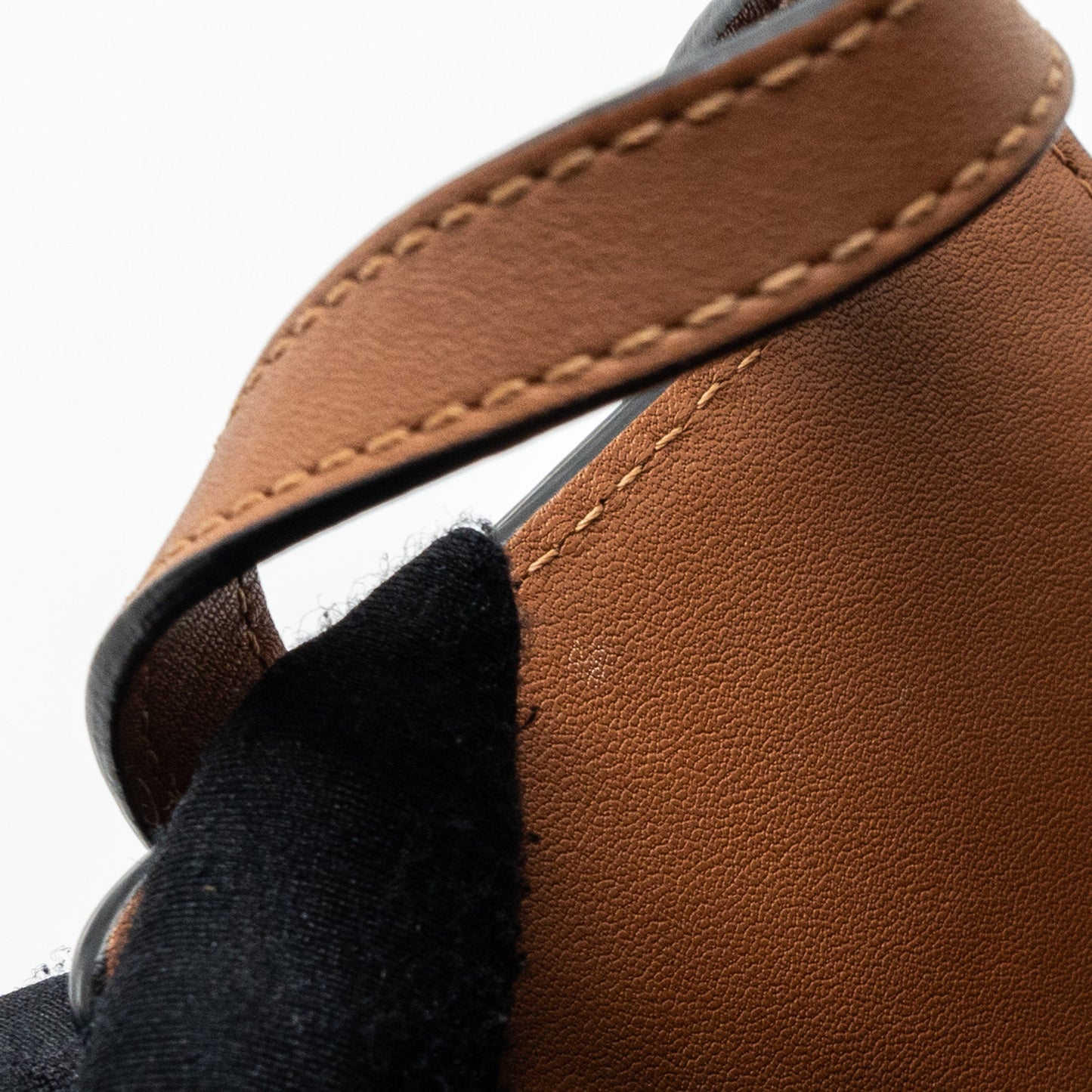 Loewe Mini Hammock Drawstring Bag Calfskin Tan SHW